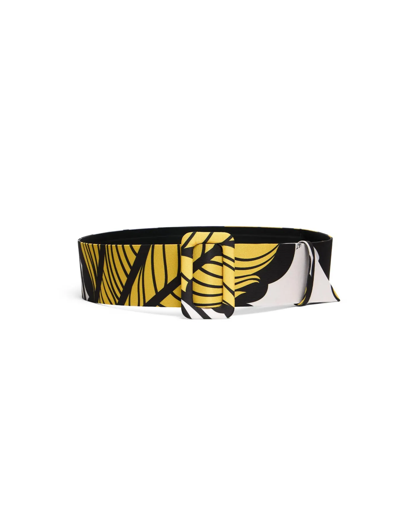 La DoubleJ Medium BeltMarea Black & White in Light Faille | Petit Accessoires | ACCESSORIES