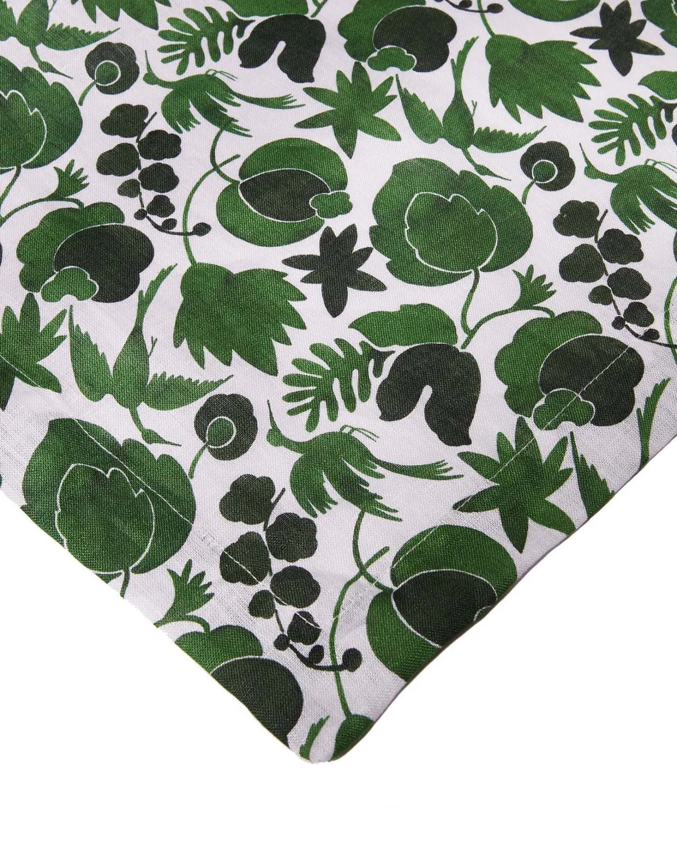 La DoubleJ Medium RunnerWildbird Verde Small in Linen | Sets De Table | Textiles