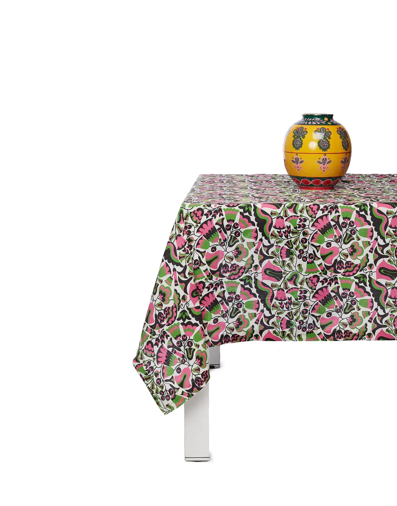 La DoubleJ Medium Tablecloth (180x280)Tulipani in Linen | Serviettes | Textiles