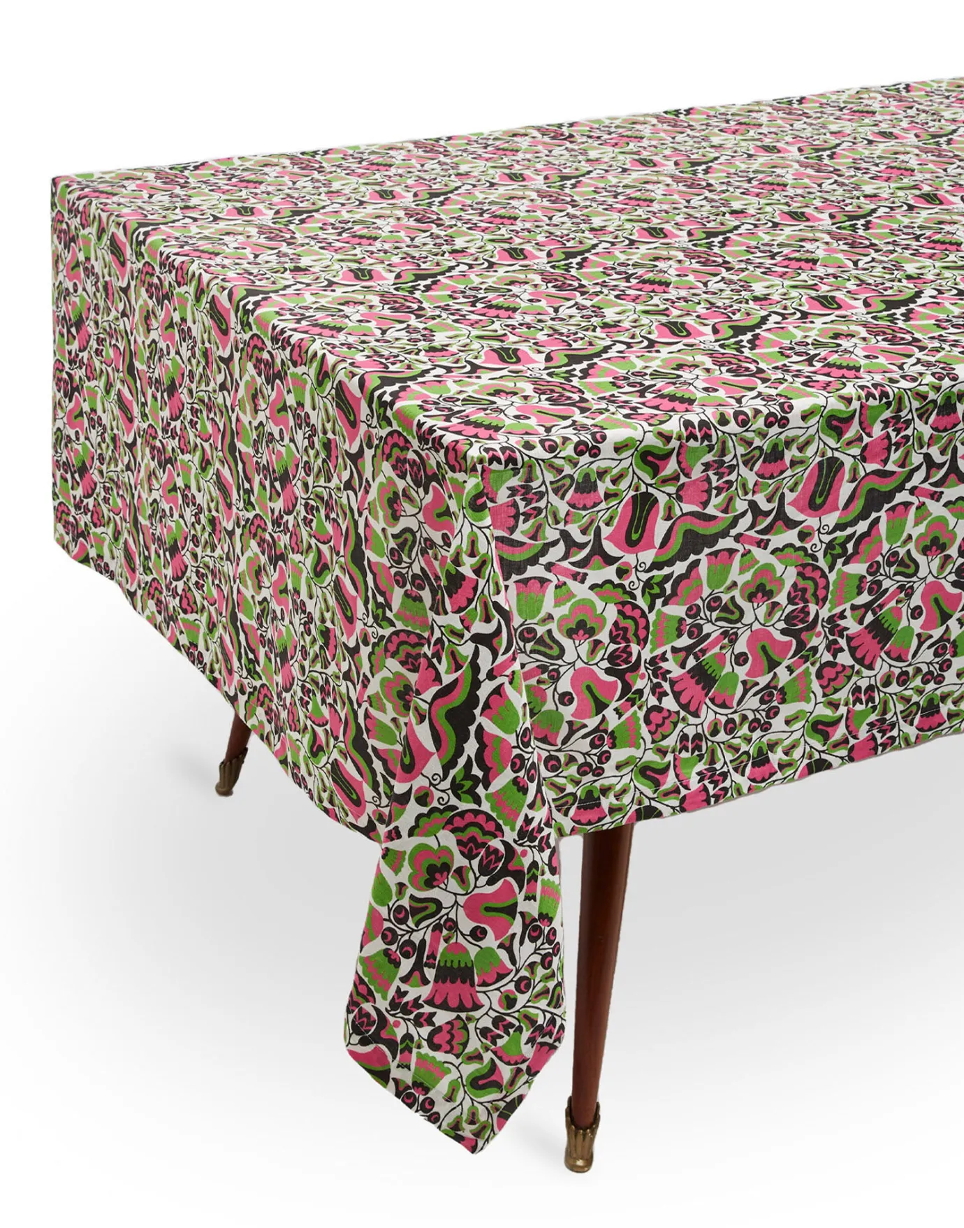 La DoubleJ Medium Tablecloth (180x280)Tulipani in Linen | Serviettes | Textiles