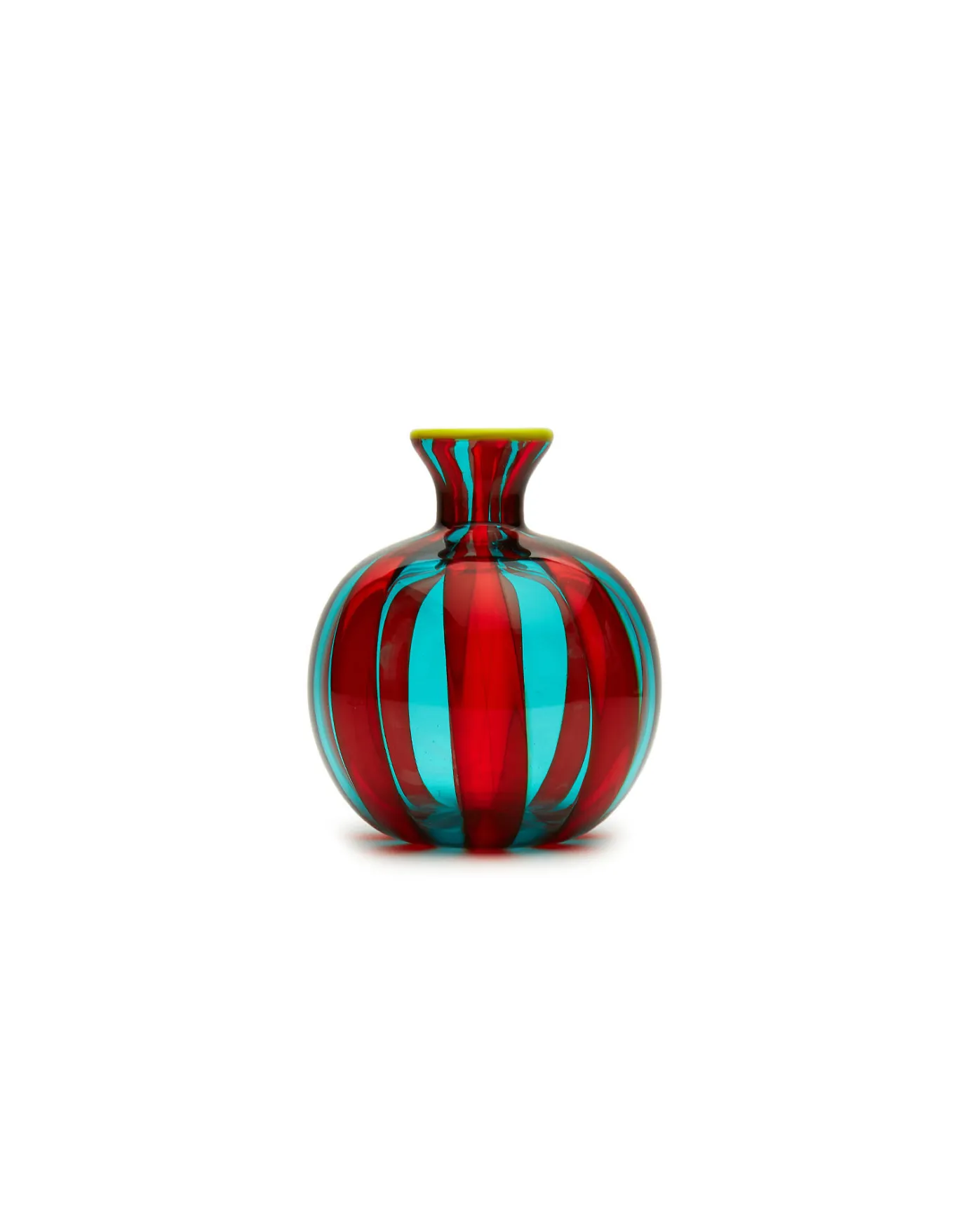 La DoubleJ Mini Ciccio VaseRed/Turquoise in Glass | Vases | Décoration