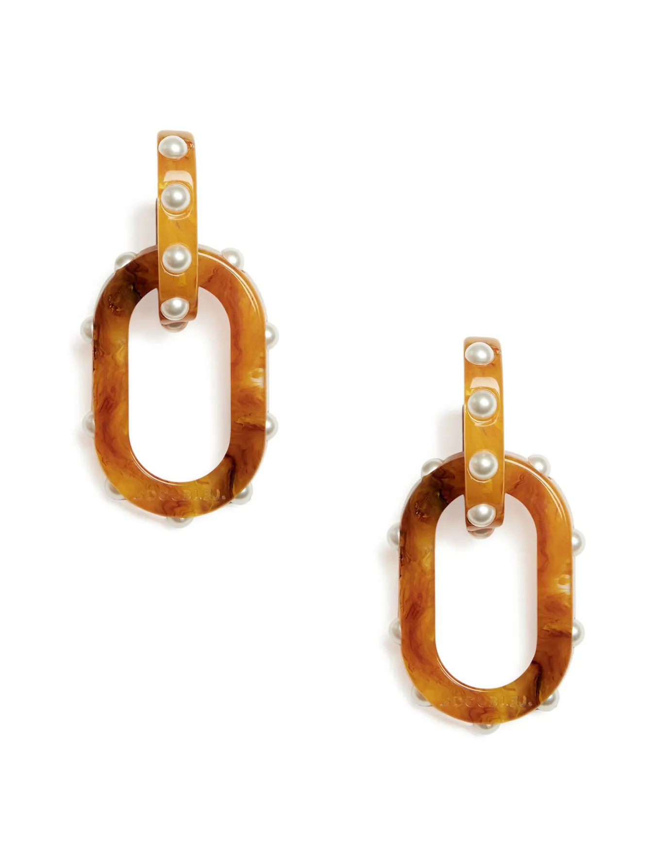 La DoubleJ Nefertiti Double EarringsSolid Rust in Acrylic Resin | Bijoux | ACCESSORIES