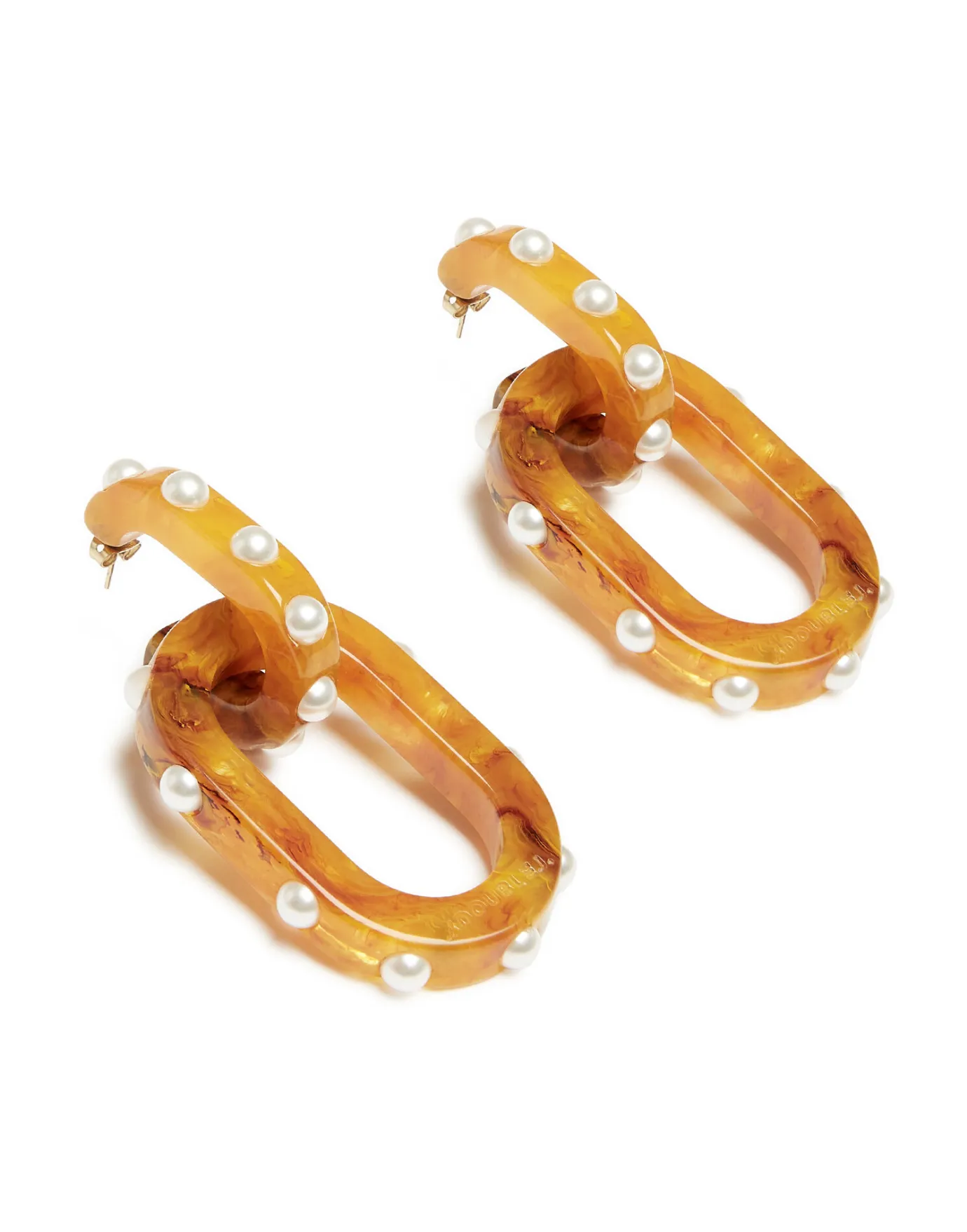 La DoubleJ Nefertiti Double EarringsSolid Rust in Acrylic Resin | Bijoux | ACCESSORIES