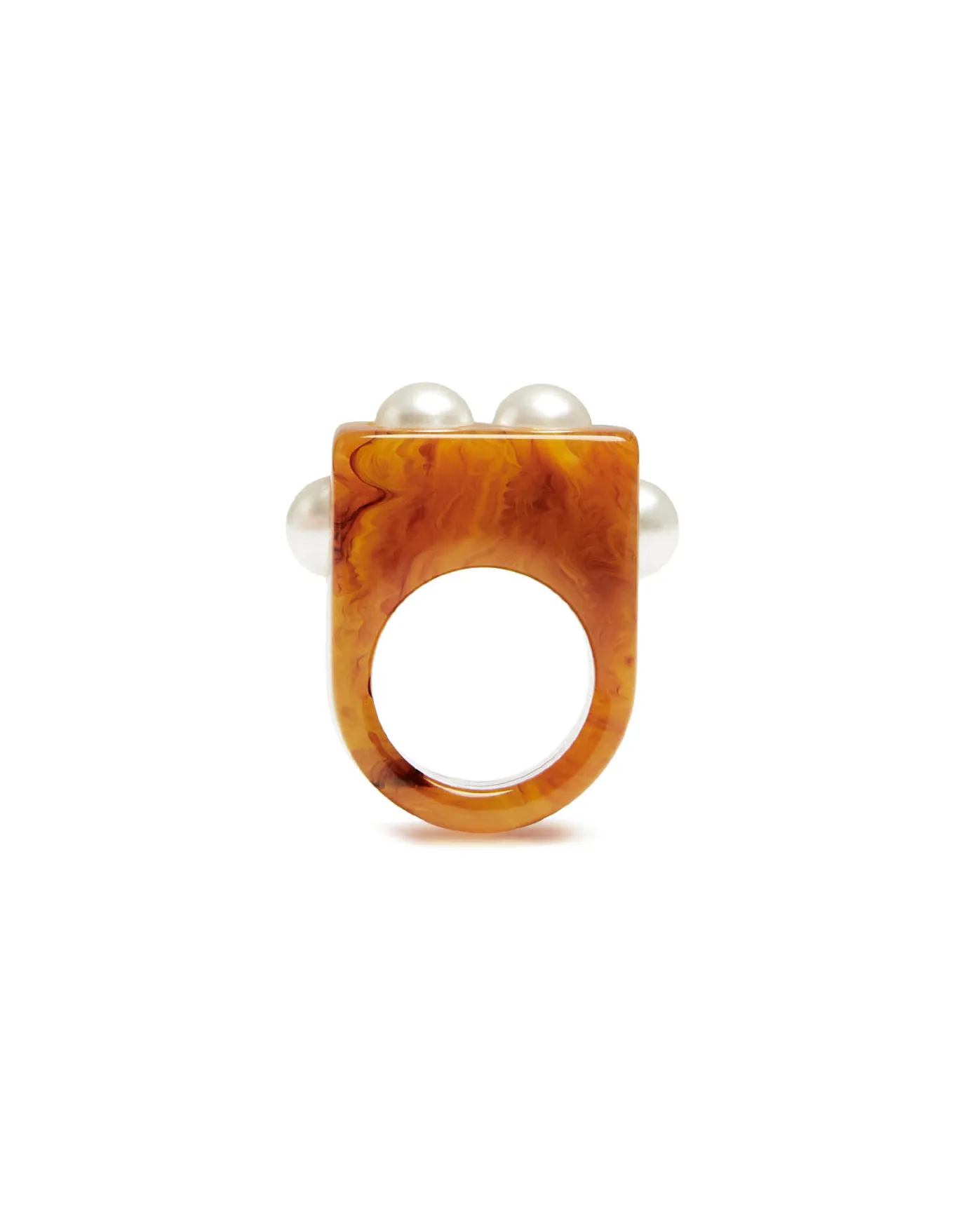 La DoubleJ Nefertiti RingSolid Rust in Acrylic Resin | Bijoux | ACCESSORIES