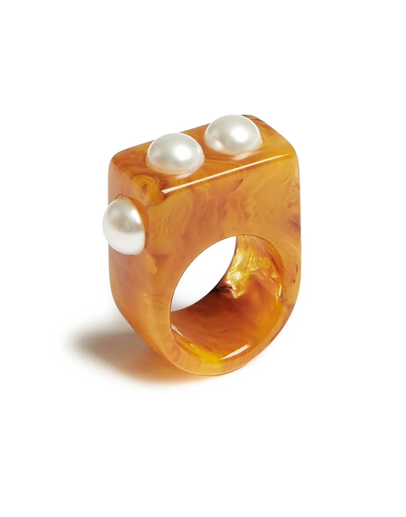 La DoubleJ Nefertiti RingSolid Rust in Acrylic Resin | Bijoux | ACCESSORIES