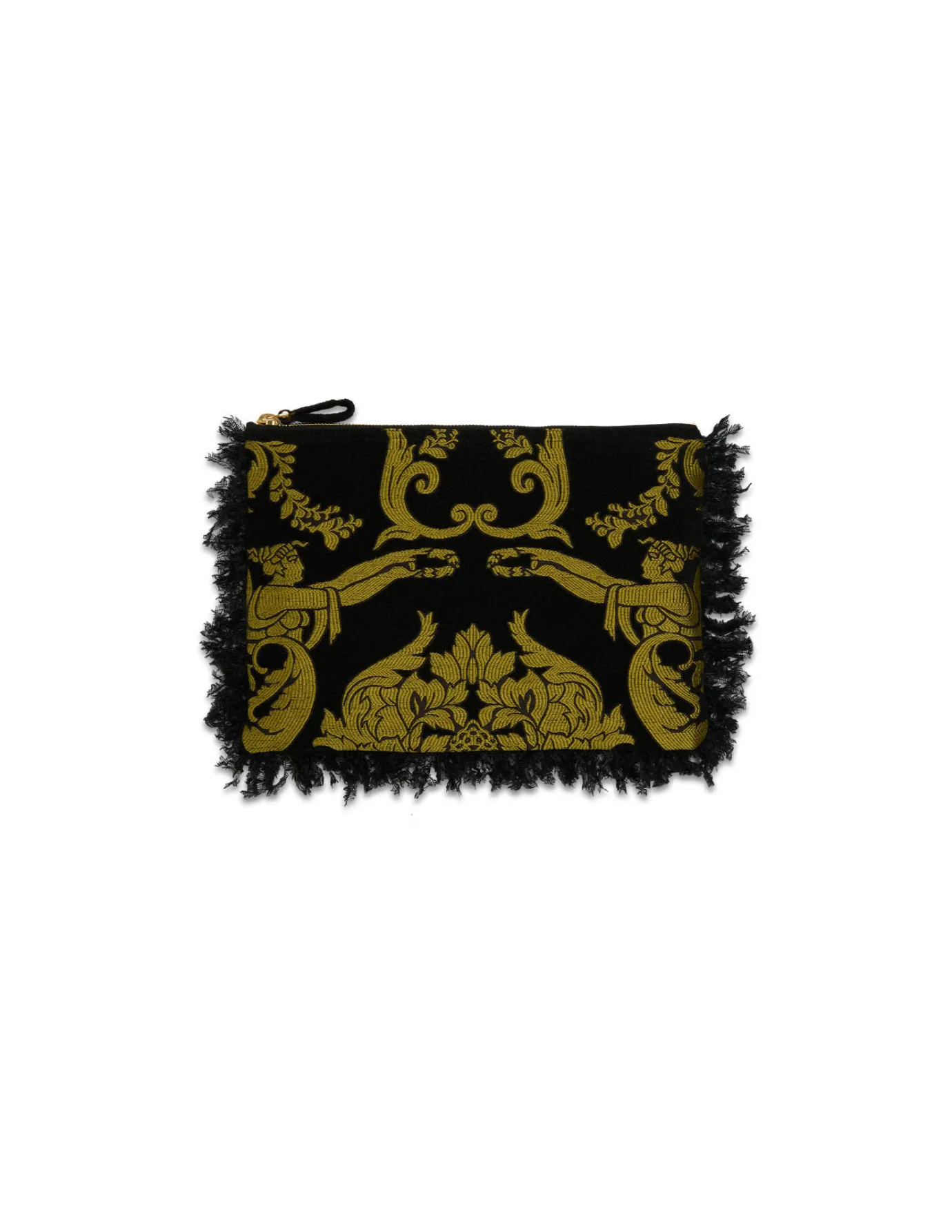 La DoubleJ Party PochetteCherubs Black in Jacquard With Feathers | Sacs Et Pochettes | ACCESSORIES