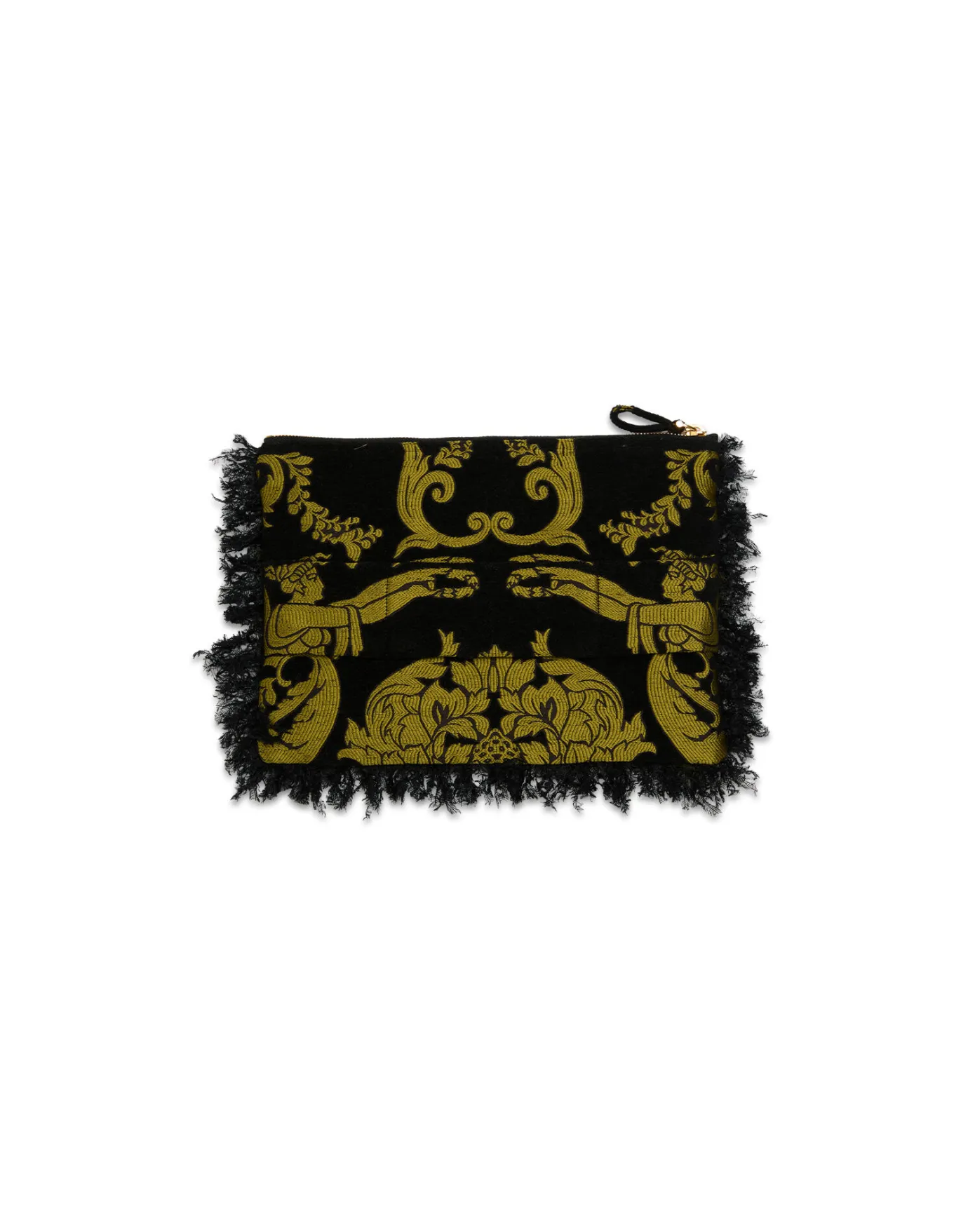 La DoubleJ Party PochetteCherubs Black in Jacquard With Feathers | Sacs Et Pochettes | ACCESSORIES