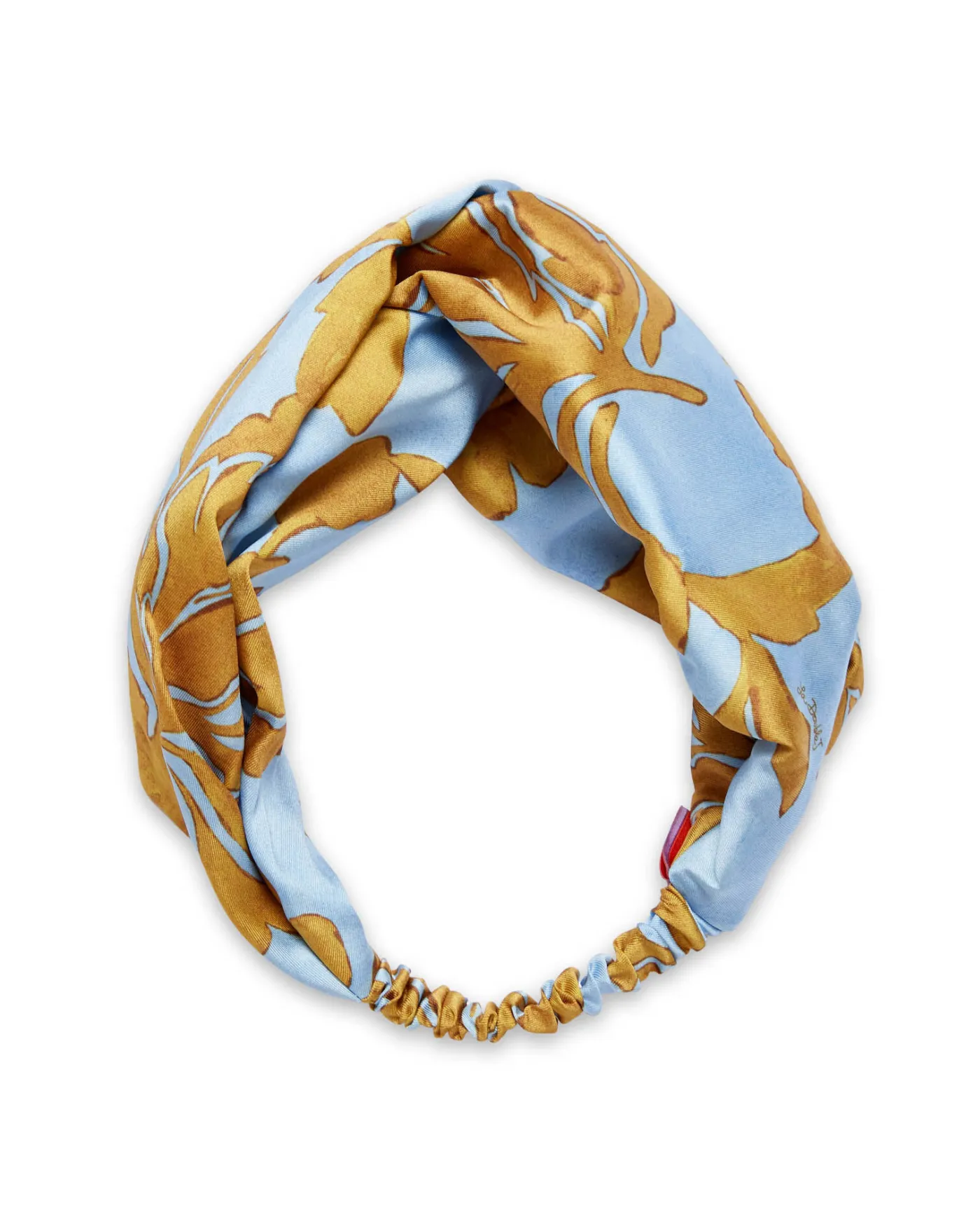 La DoubleJ Pinup HeadbandTangle Light Blue in Twill | Accessoires Pour Cheveux | ACCESSORIES