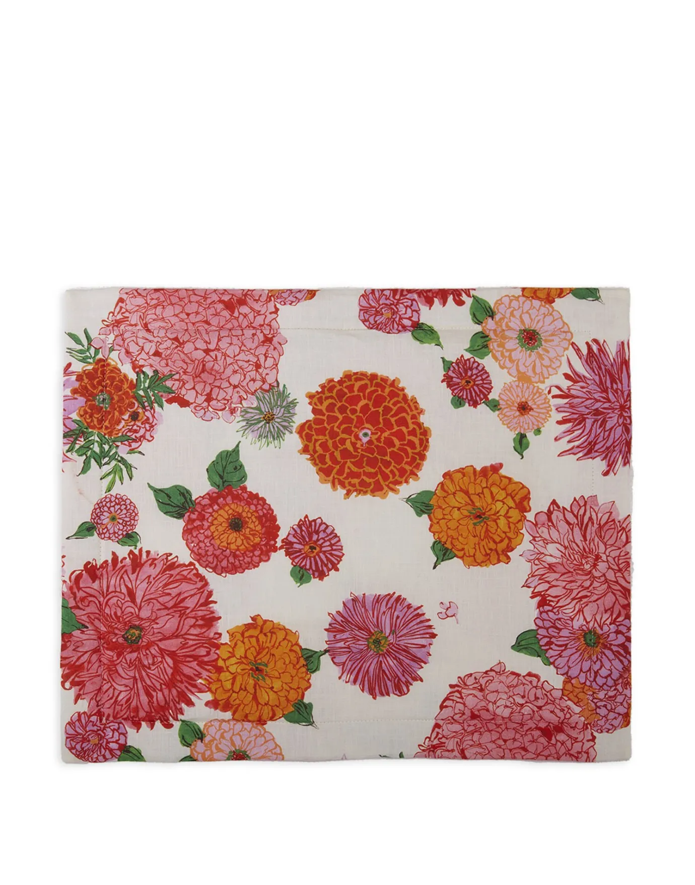 La DoubleJ Placemat Set Of 2Bright Blooms in Linen | Sets De Table | Textiles