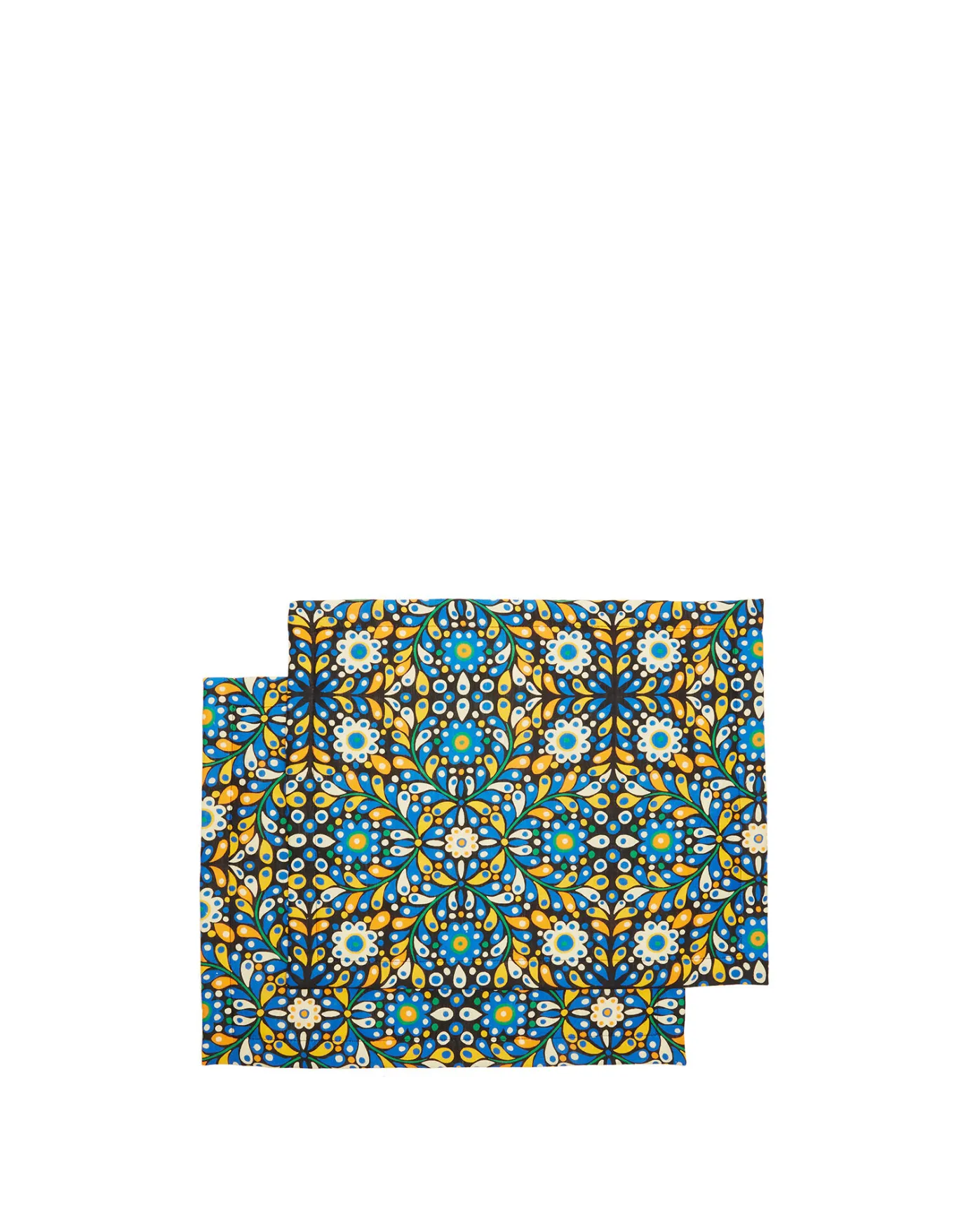 La DoubleJ Placemat Set Of 2Confetti Blu in Linen | Sets De Table | Textiles