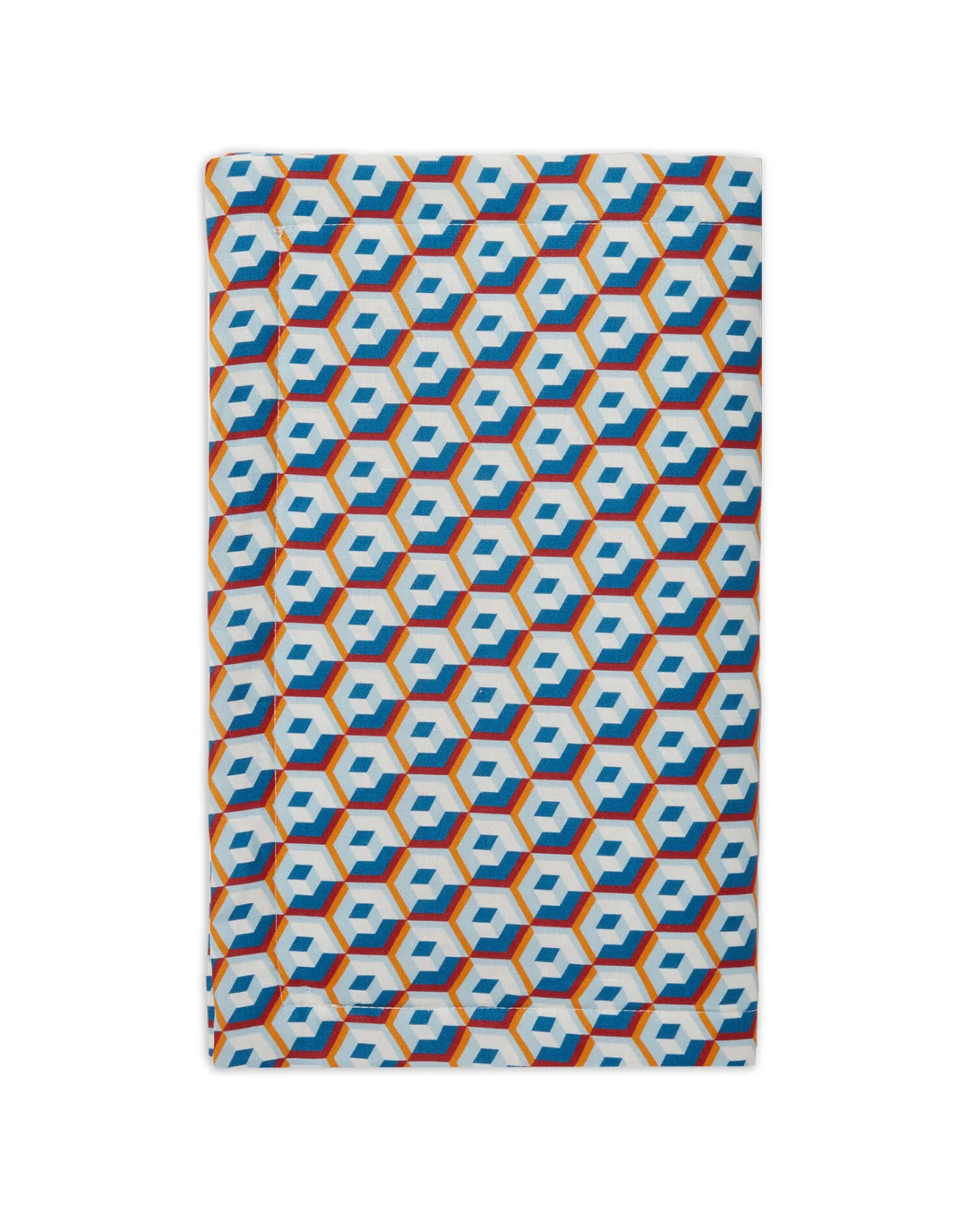 La DoubleJ Placemat Set Of 2Cubi Blu in Linen | Sets De Table | Textiles