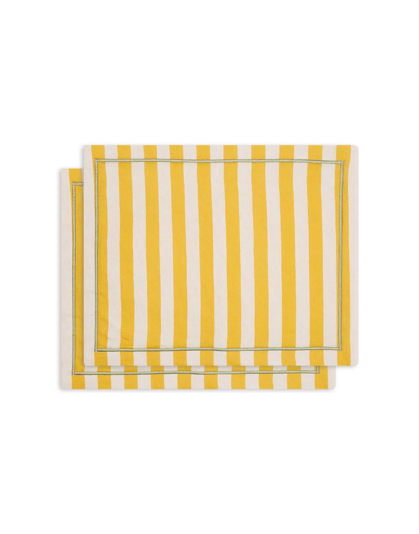 La DoubleJ Placemat Set Of 2Riviera Giallo in Linen | Sets De Table | Textiles