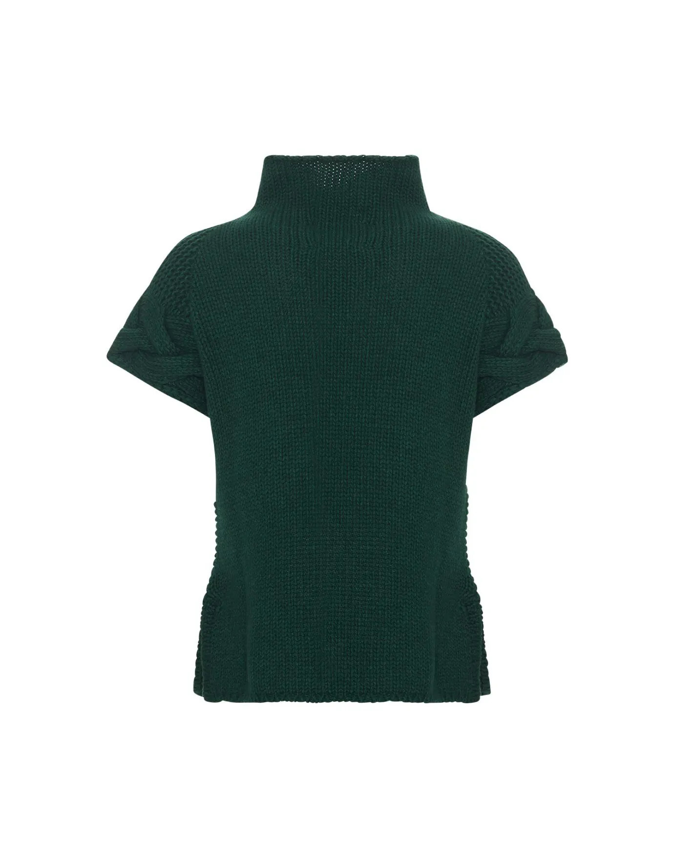 La DoubleJ Portrait TopSolid Green in Chunky Wool | Pulls | READY TO WEAR