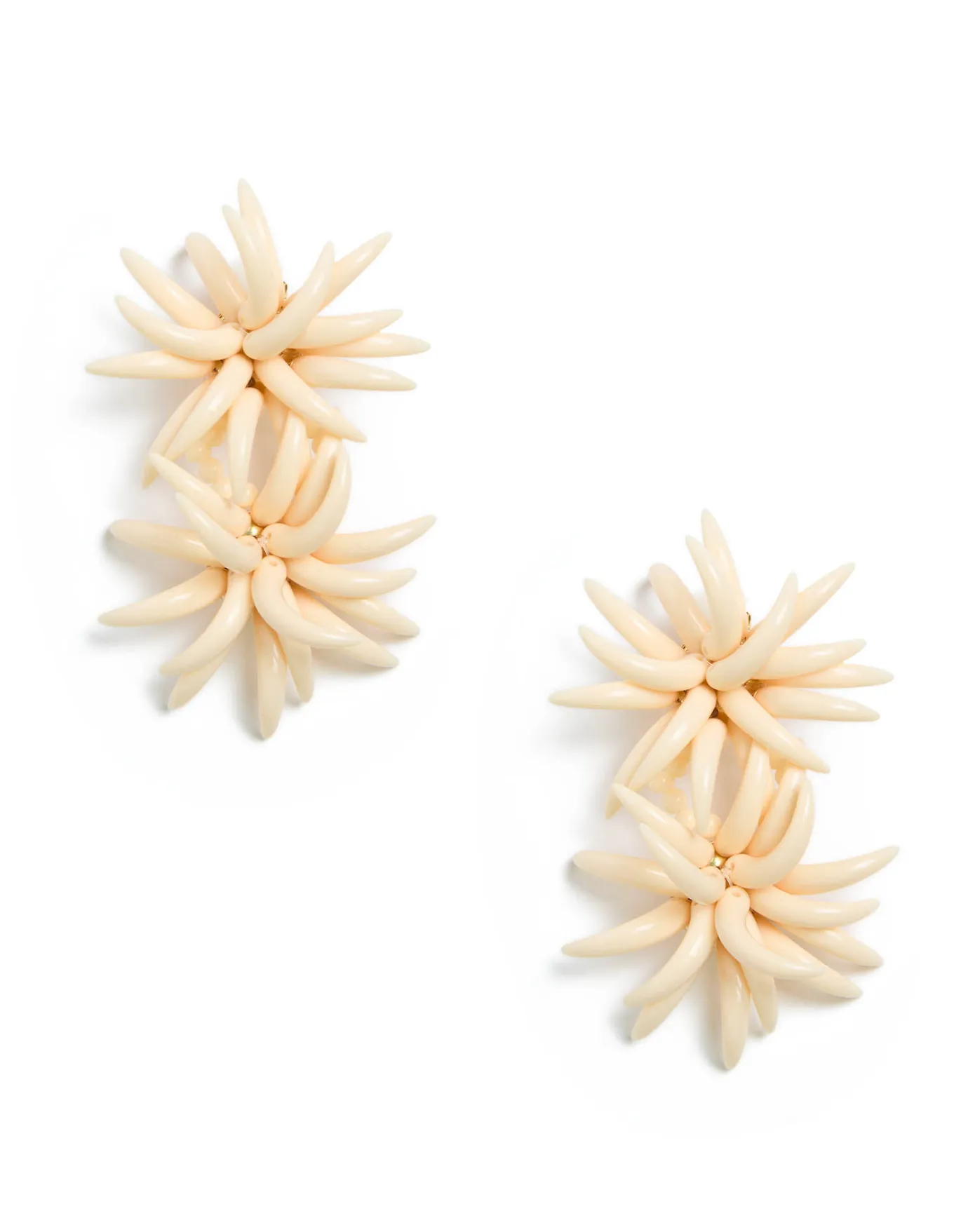 La DoubleJ Primavera EarringsSolid Ivory in Acrylic Resin | Bijoux | ACCESSORIES