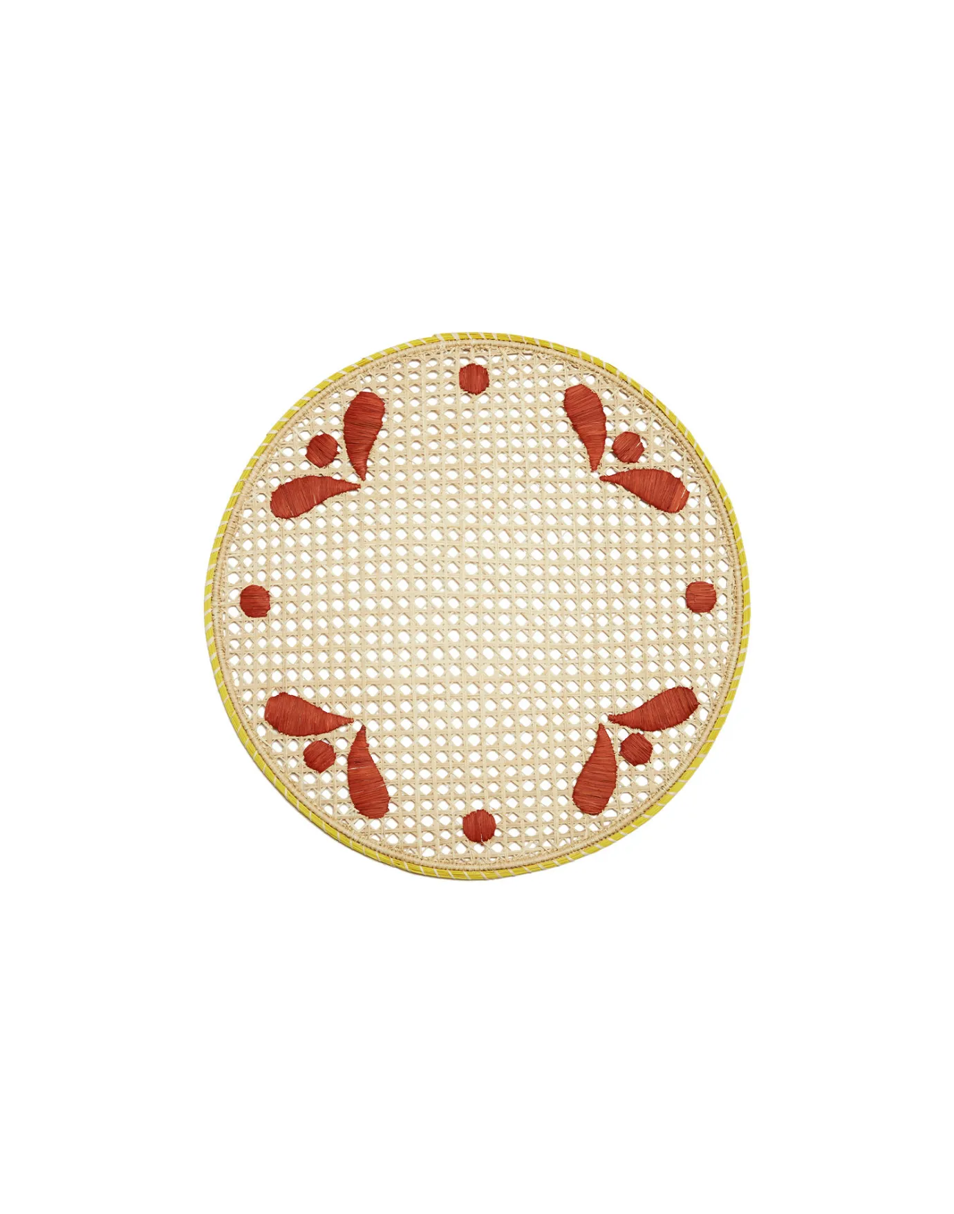 La DoubleJ Raffia Placemats Set Of 2Capri Brick in Raffia | Sets De Table | Textiles