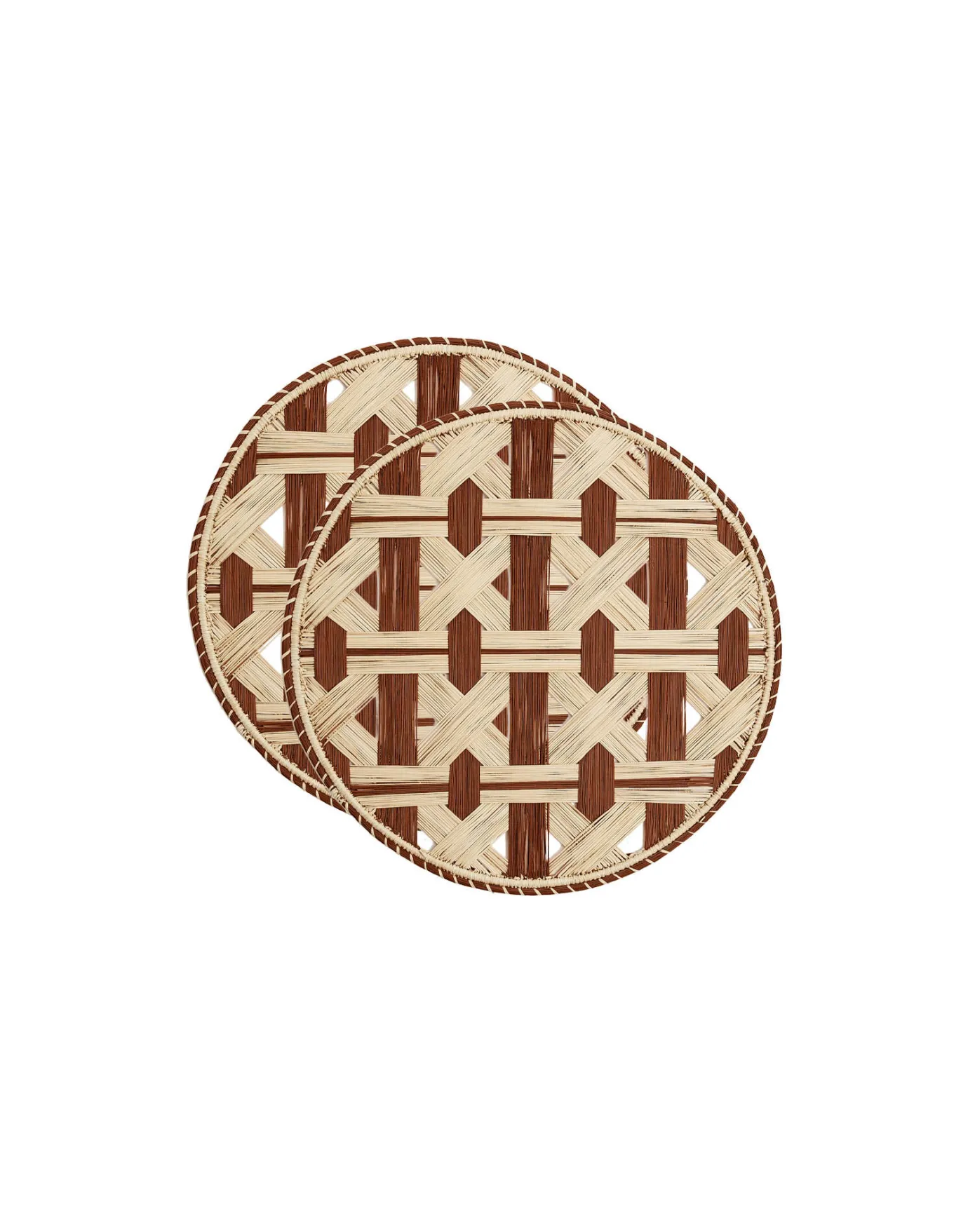 La DoubleJ Raffia Placemats Set Of 2Napoli Cioccolato in Iraca | Sets De Table | Textiles