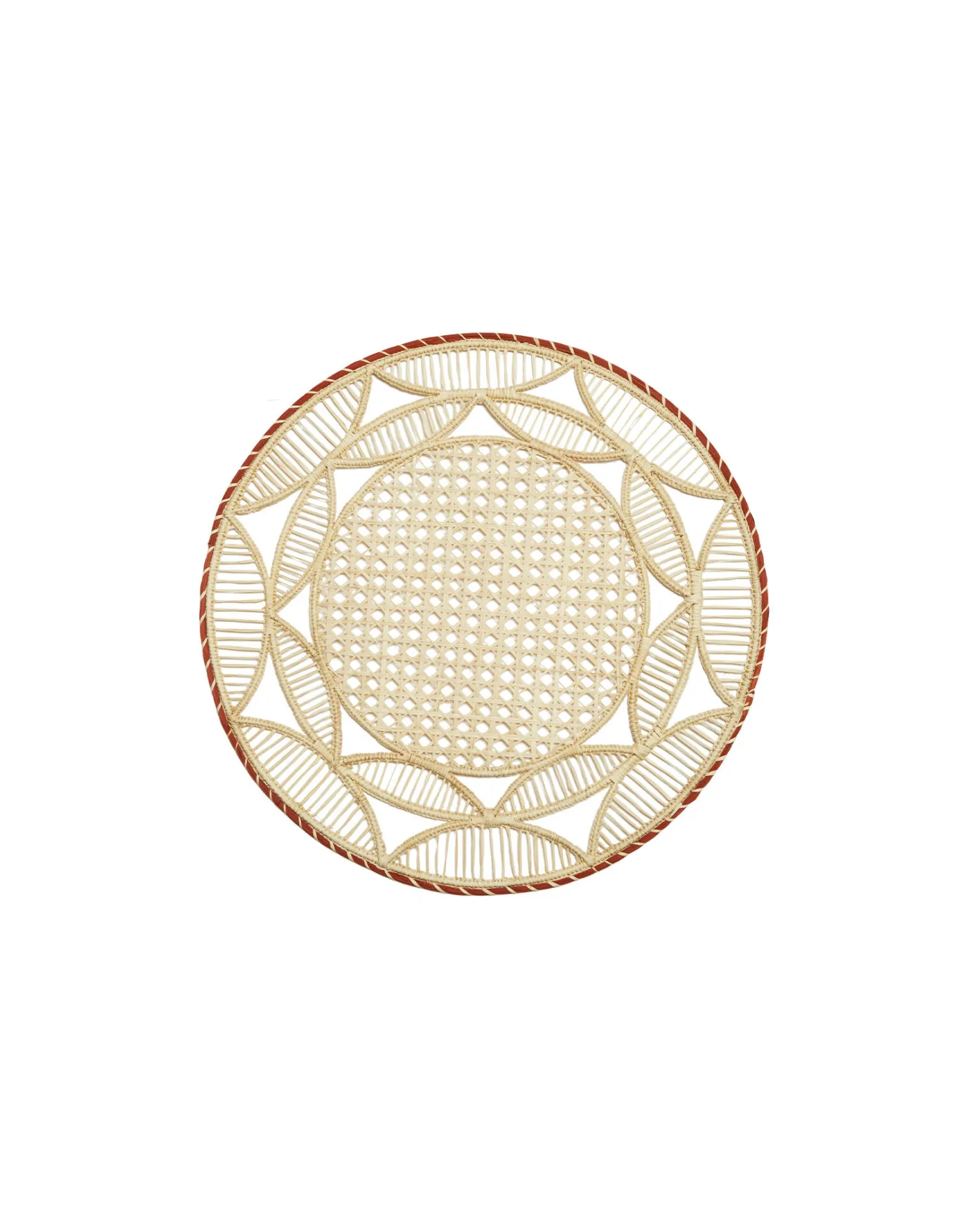 La DoubleJ Raffia Placemats Set Of 2Sol Brick in Raffia | Sets De Table | Textiles