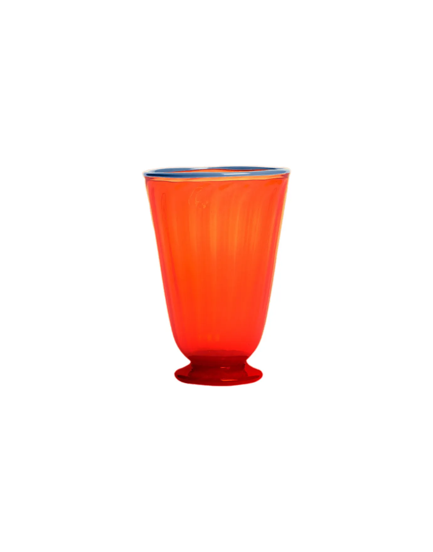 La DoubleJ Rainbow Glasses Set Of 2Orange in Murano Glass | Verres à Eau | Verres