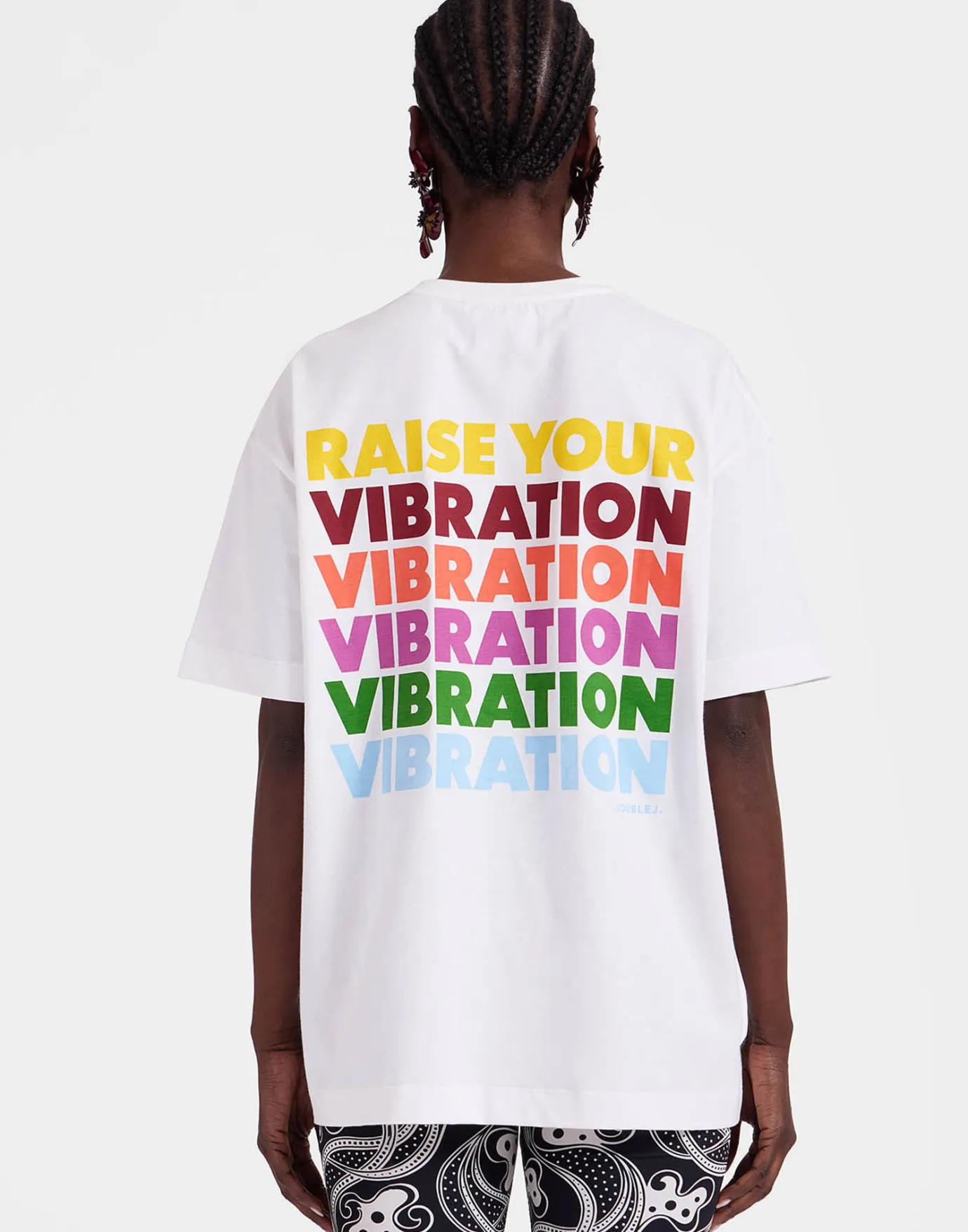 La DoubleJ Raise Your Vibration T-ShirtSolid Print in Jersey | T-shirts & Sweatshirts | READY TO WEAR