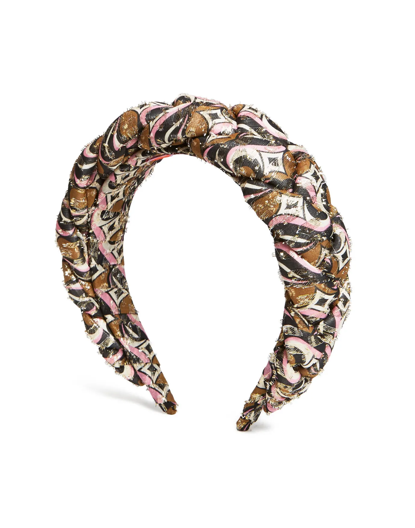 La DoubleJ Rapunzel HeadbandJive Pink in Lurex Fil Coupé | Accessoires Pour Cheveux | ACCESSORIES