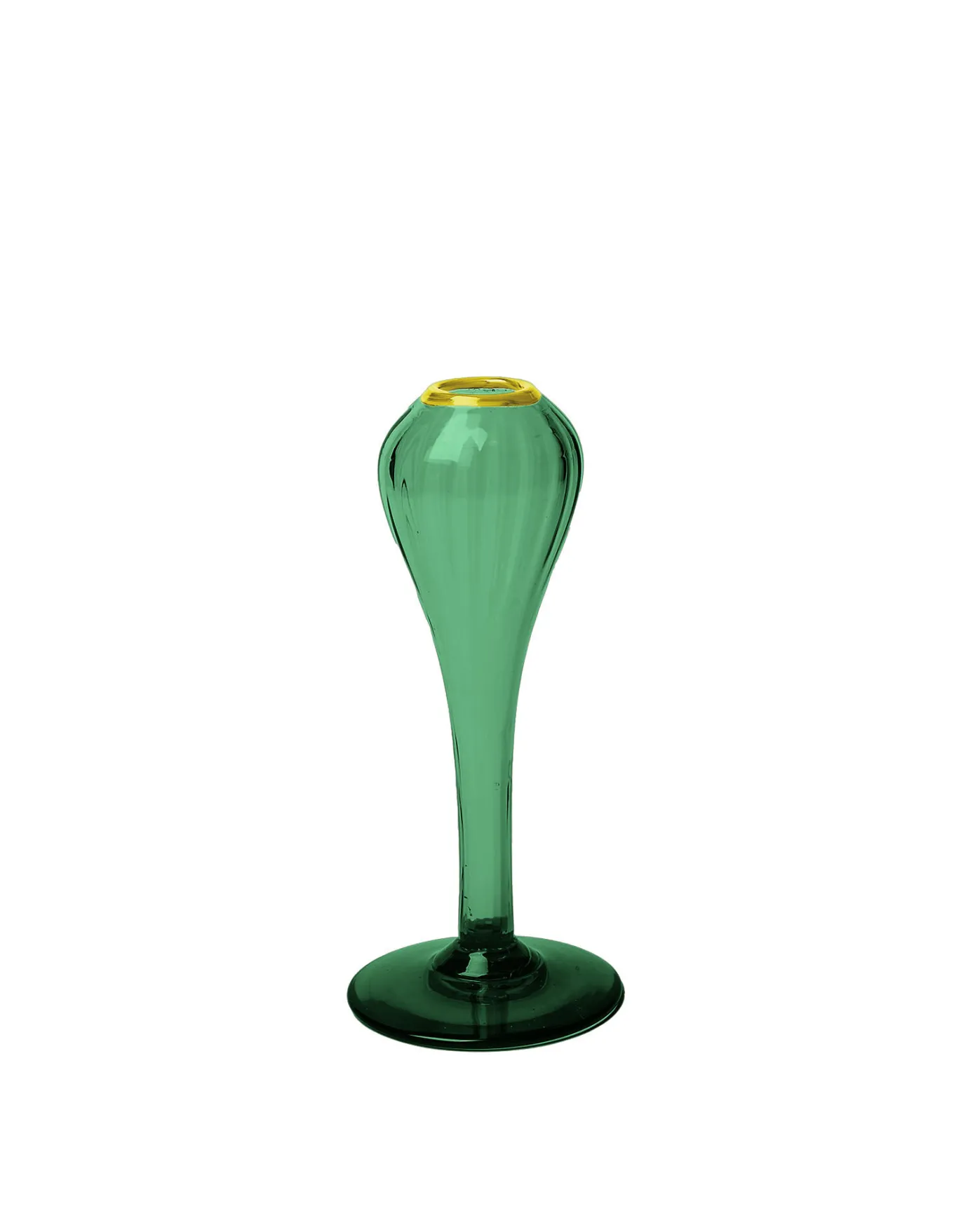 La DoubleJ Scallion VaseVerde in Murano Glass | Vases | Décoration