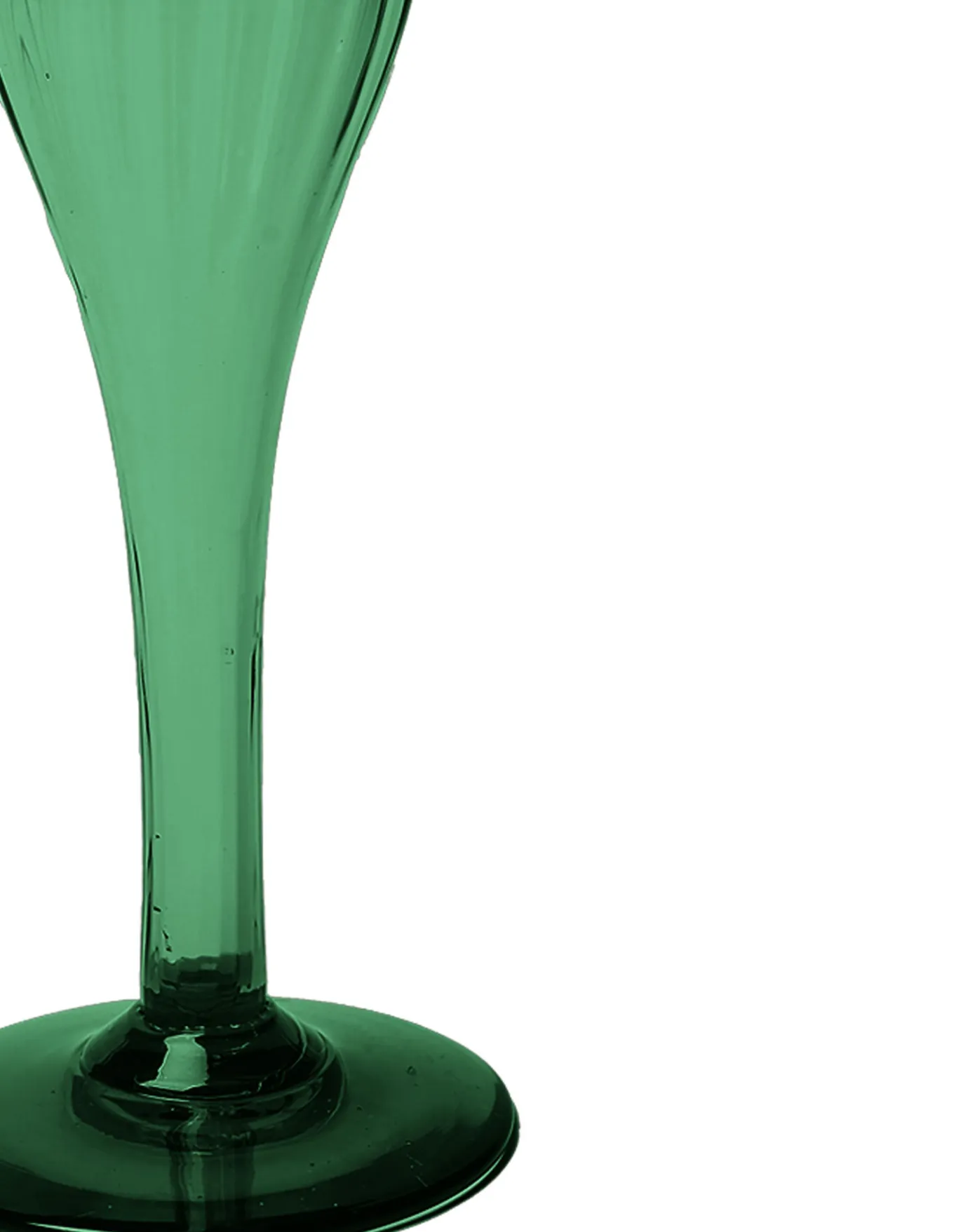 La DoubleJ Scallion VaseVerde in Murano Glass | Vases | Décoration