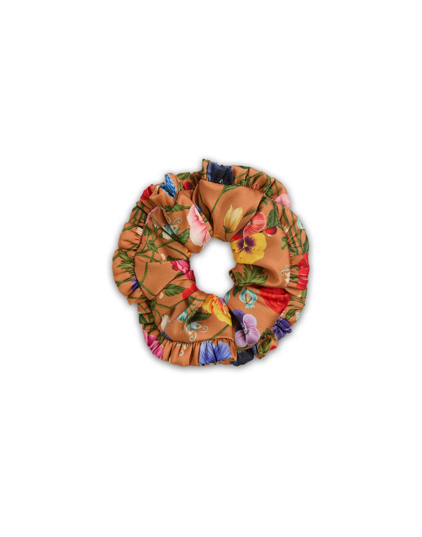 La DoubleJ ScrunchieBotticelli Rust in Silk Twill | Accessoires Pour Cheveux | ACCESSORIES