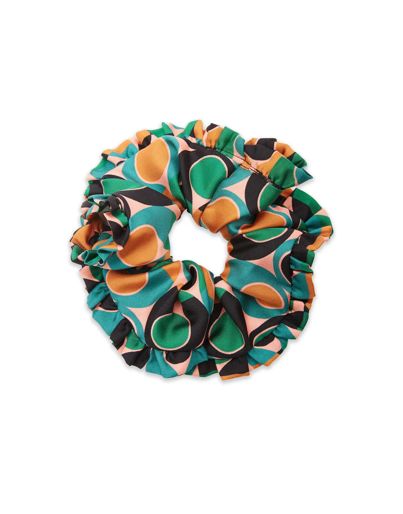 La DoubleJ ScrunchieGumball Verde in Twill | Accessoires Pour Cheveux | ACCESSORIES