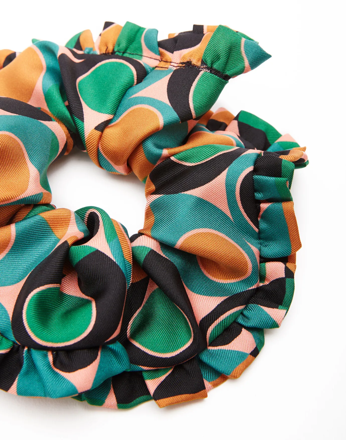 La DoubleJ ScrunchieGumball Verde in Twill | Accessoires Pour Cheveux | ACCESSORIES