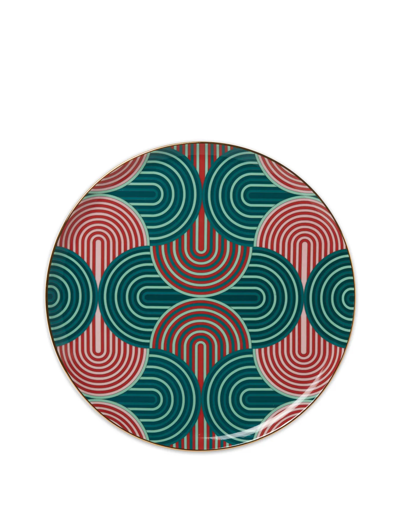 La DoubleJ Serving PlatterSlinky Verde in Porcelain | Objets Pour Servir | Table