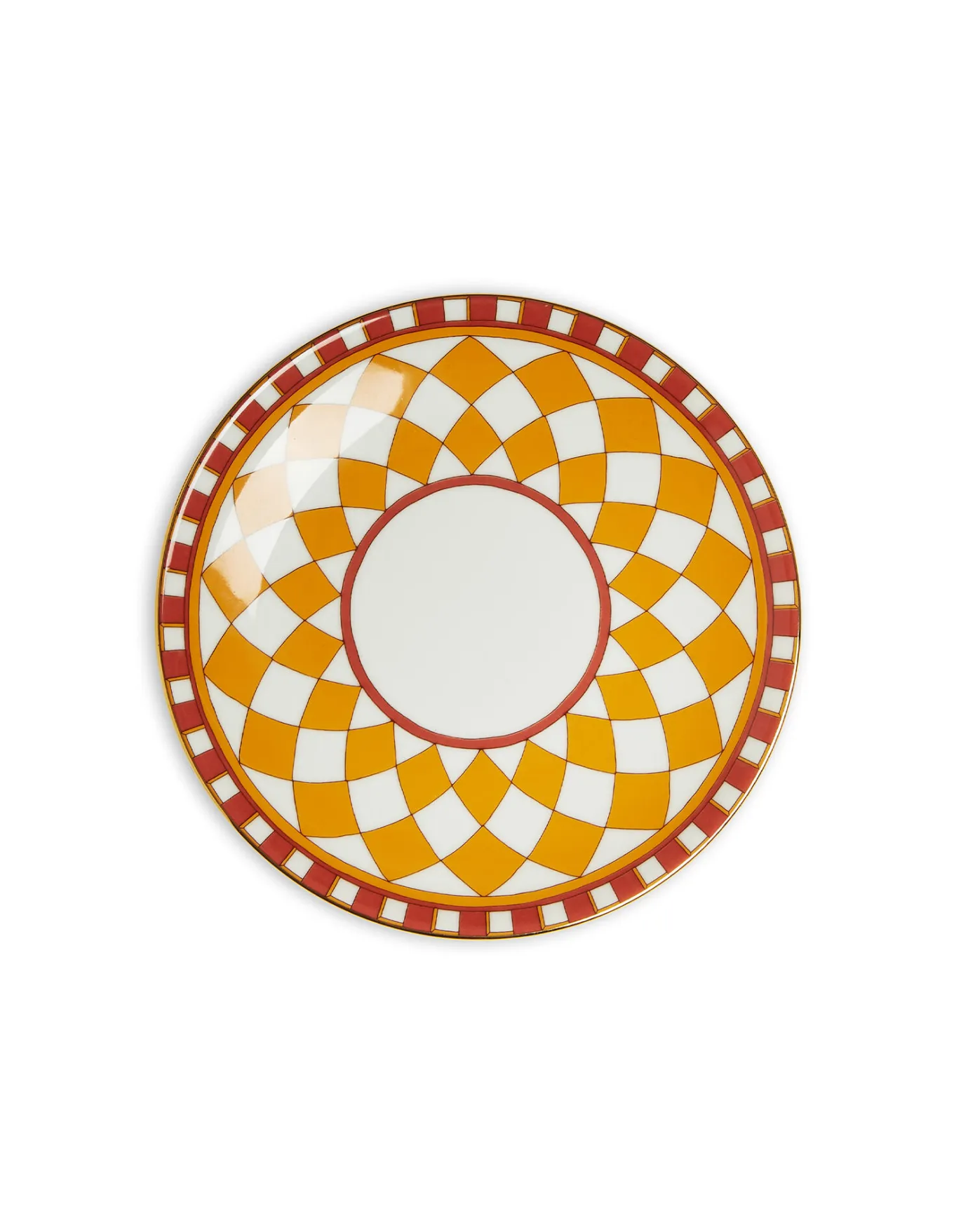 La DoubleJ Side Plates Set Of 2Apollo Yellow in Porcelain | Assiettes à Dessert & à Côté | Table