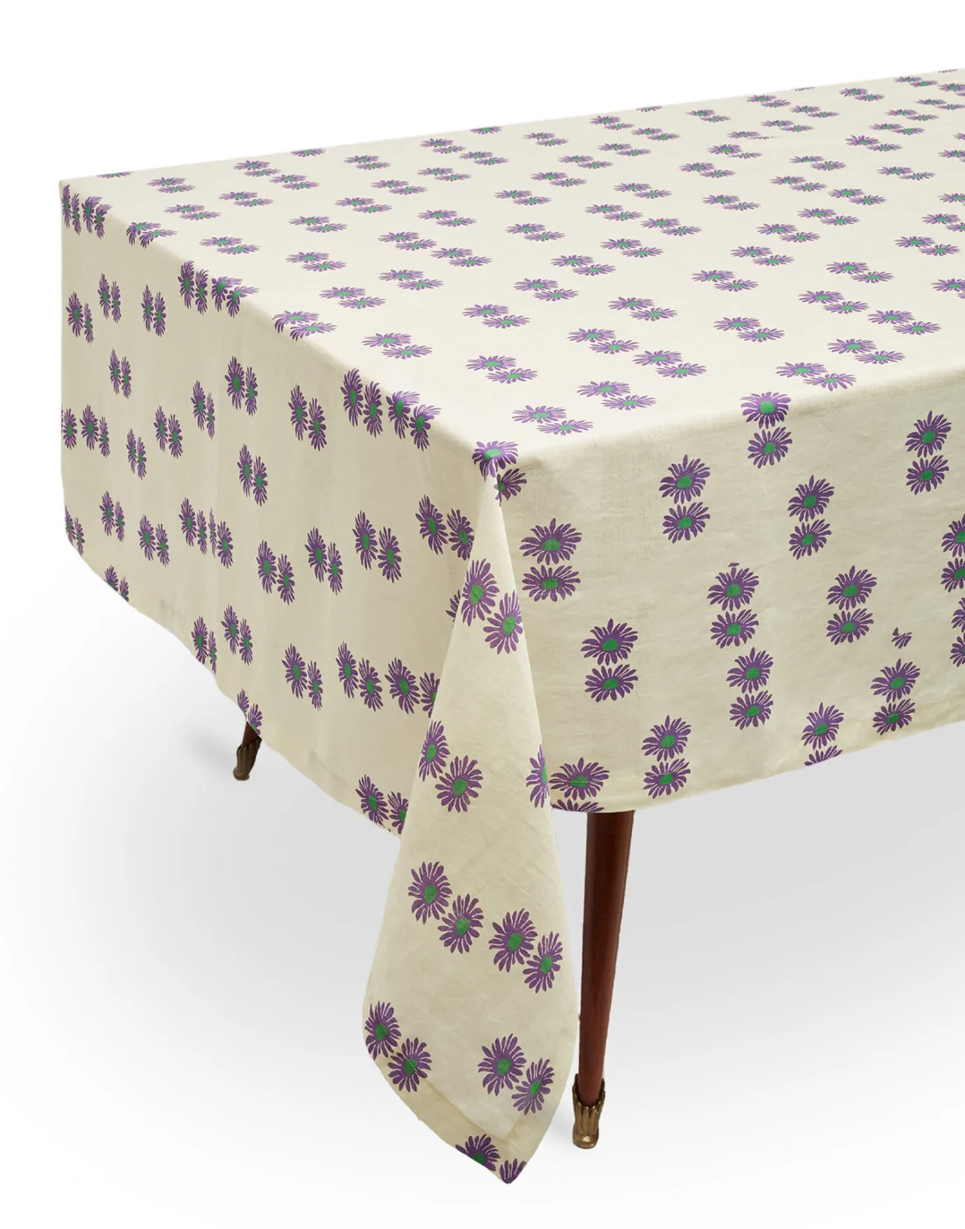 La DoubleJ Small TableclothMargherita Viola in Linen | Serviettes | Textiles