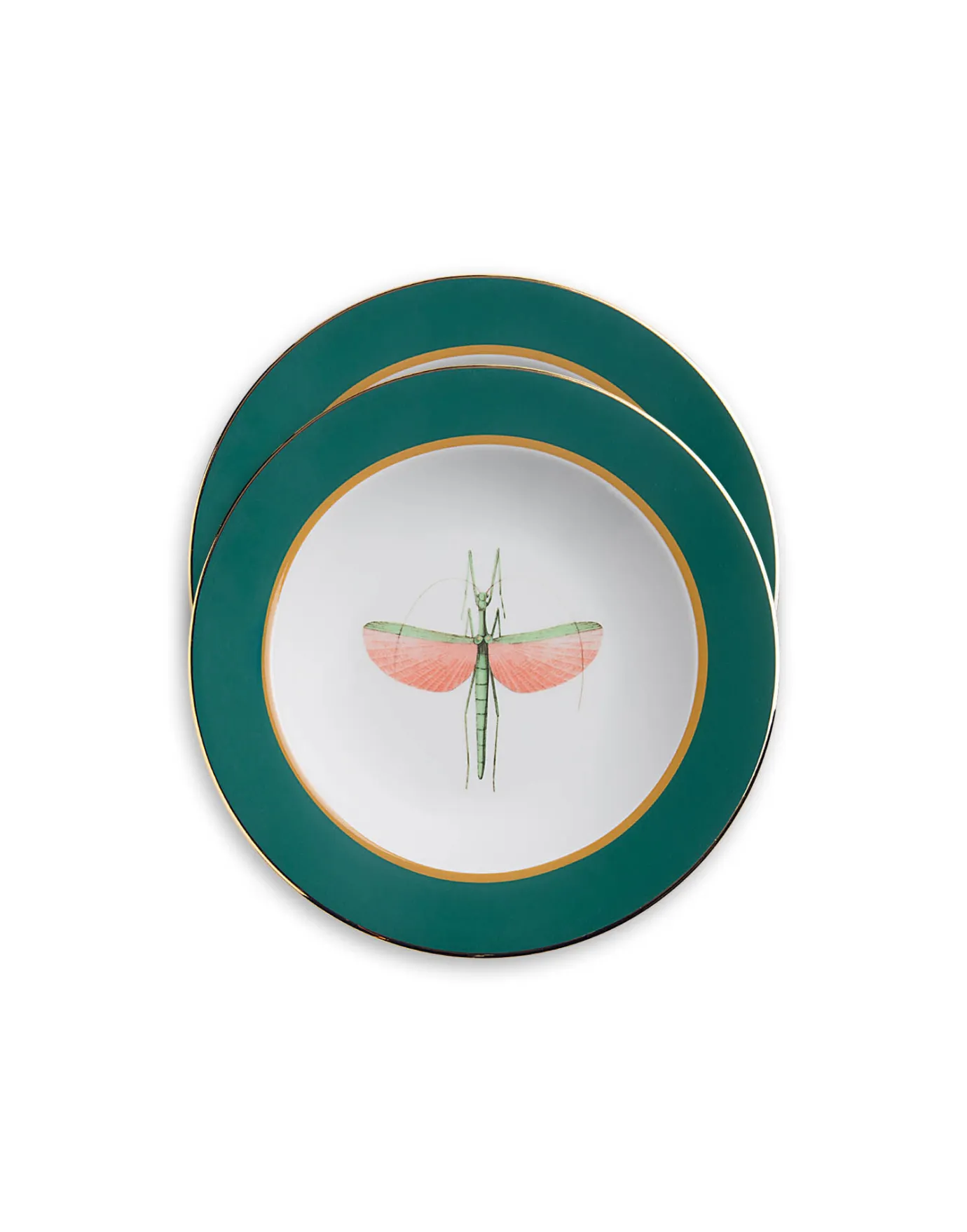 La DoubleJ Soup Plates Set Of 2Libellula in Porcelain | Assiettes | Table