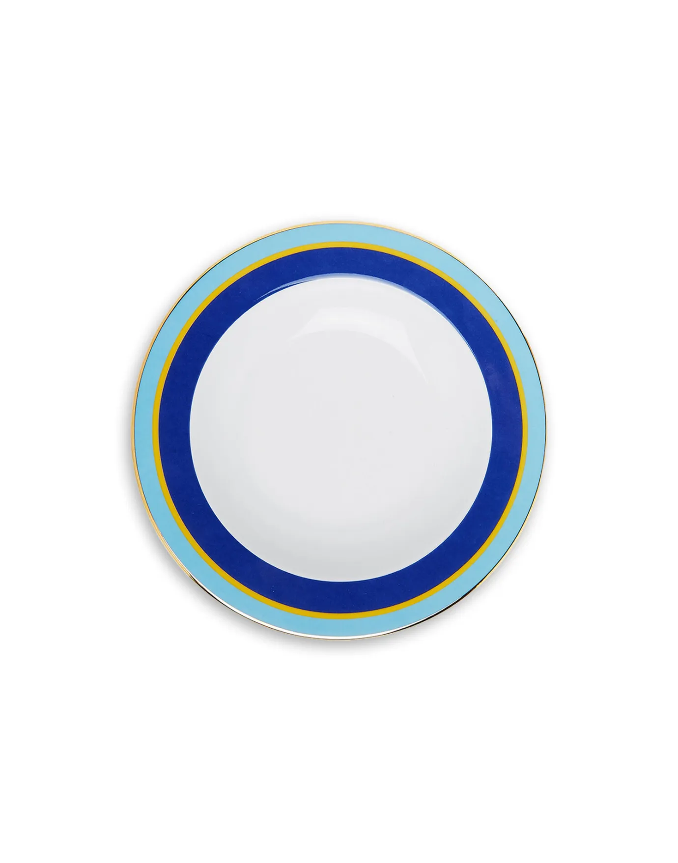 La DoubleJ Soup Plates Set Of 2Rainbow Blue in Porcelain | Assiettes | Table