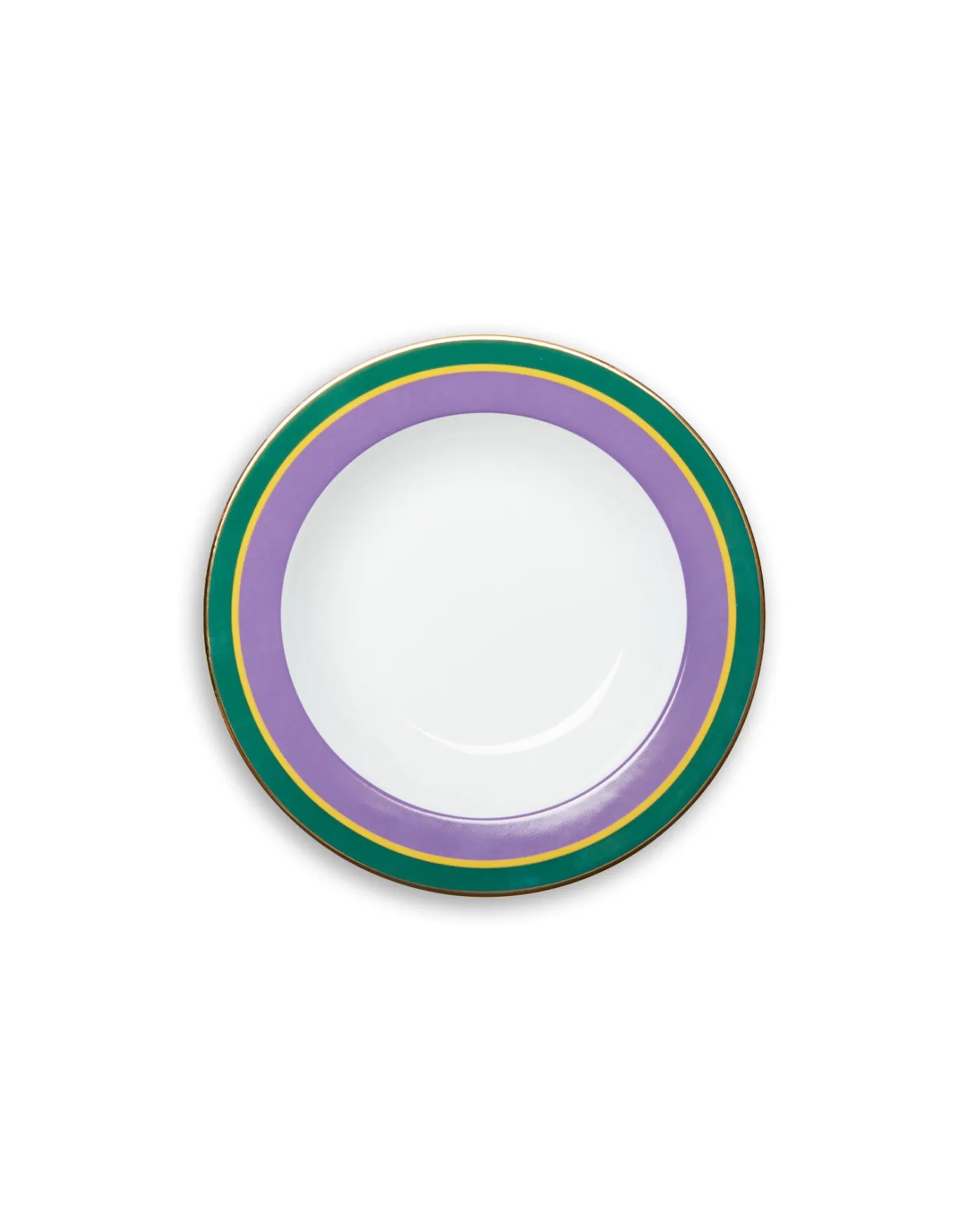 La DoubleJ Soup Plates Set Of 2Rainbow Violet in Porcelain | Assiettes | Table