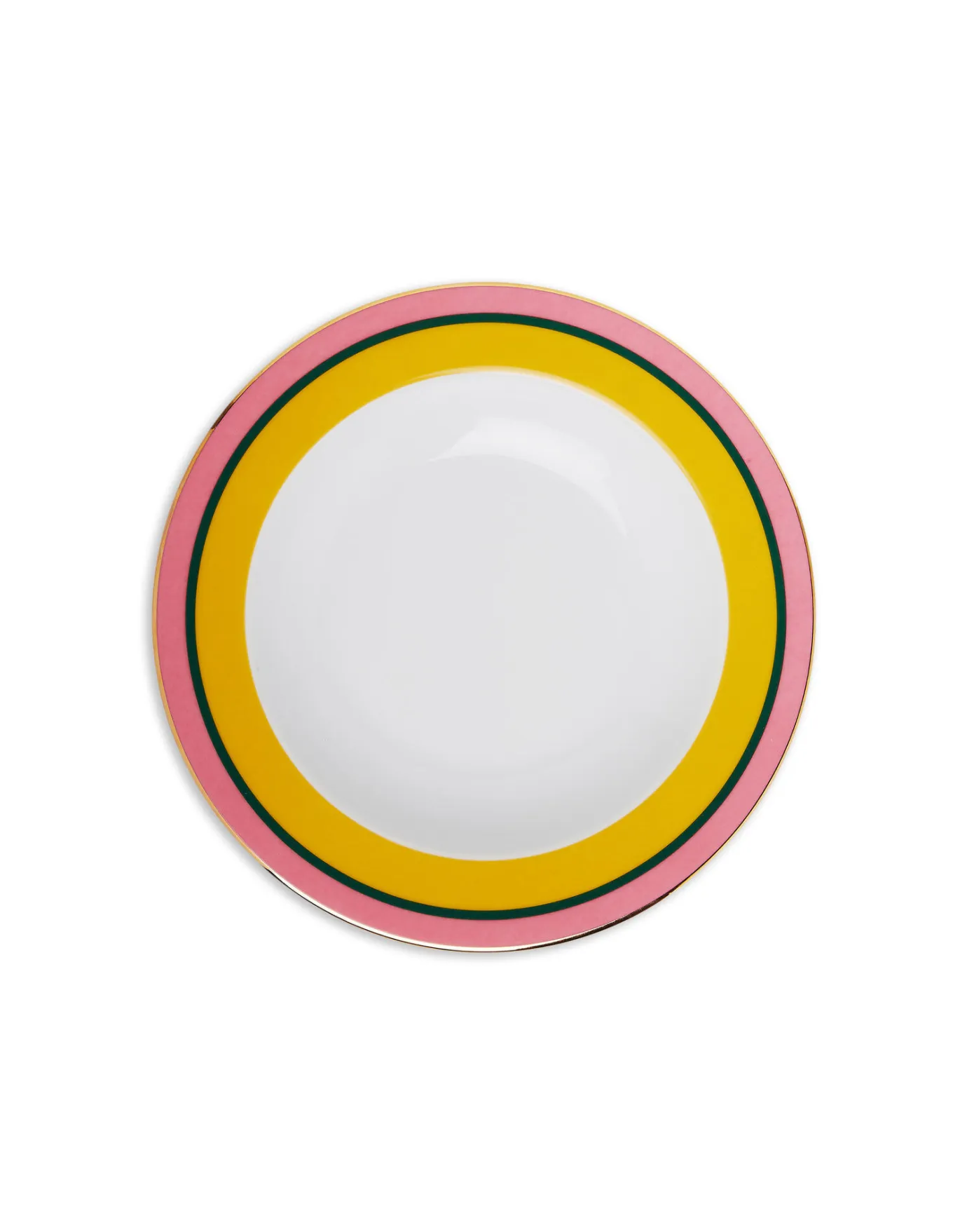 La DoubleJ Soup Plates Set Of 2Rainbow Yellow in Porcelain | Assiettes | Table