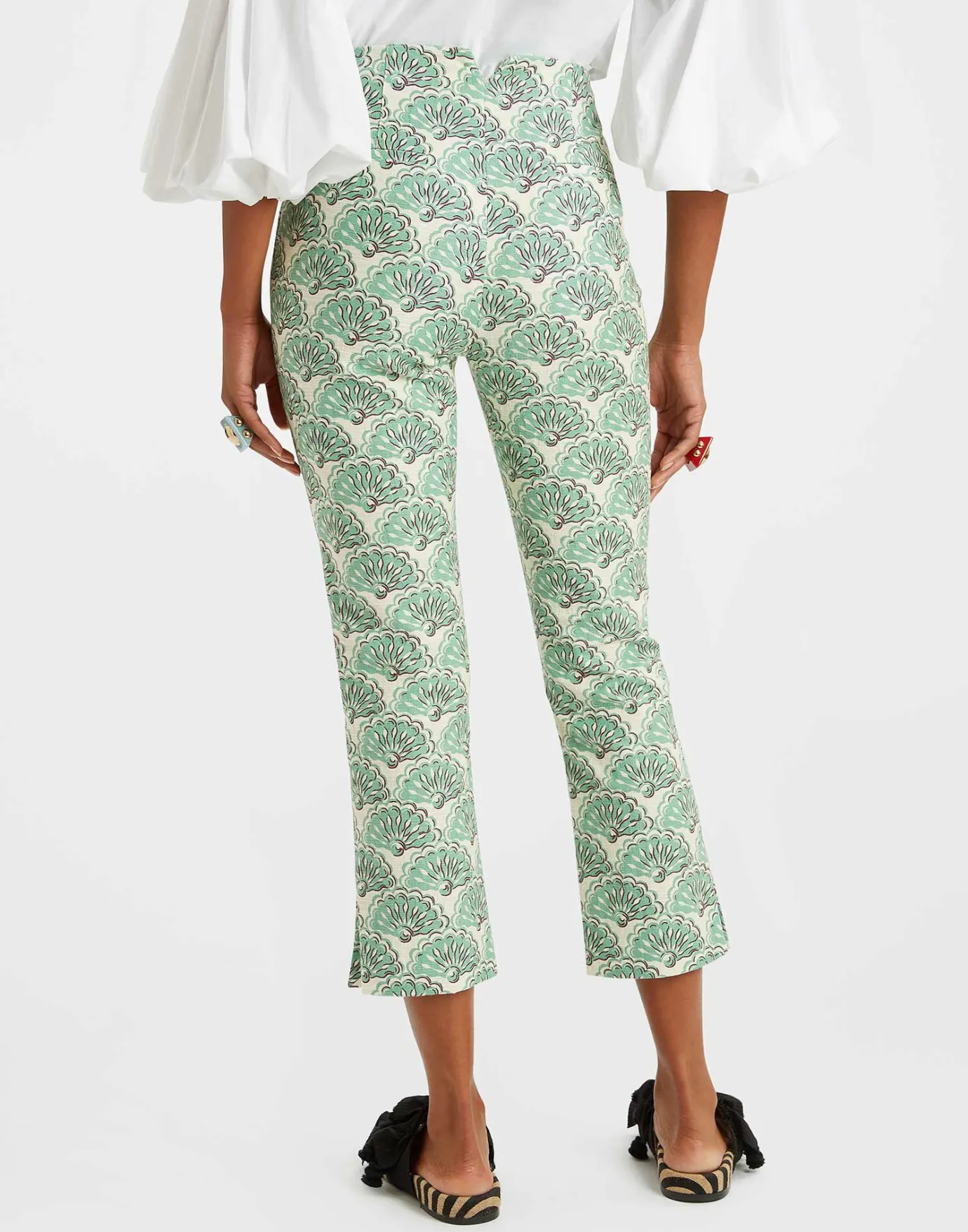 La DoubleJ Torero PantsFans Mint in Shot Cotton | Pantalon Et Short | READY TO WEAR