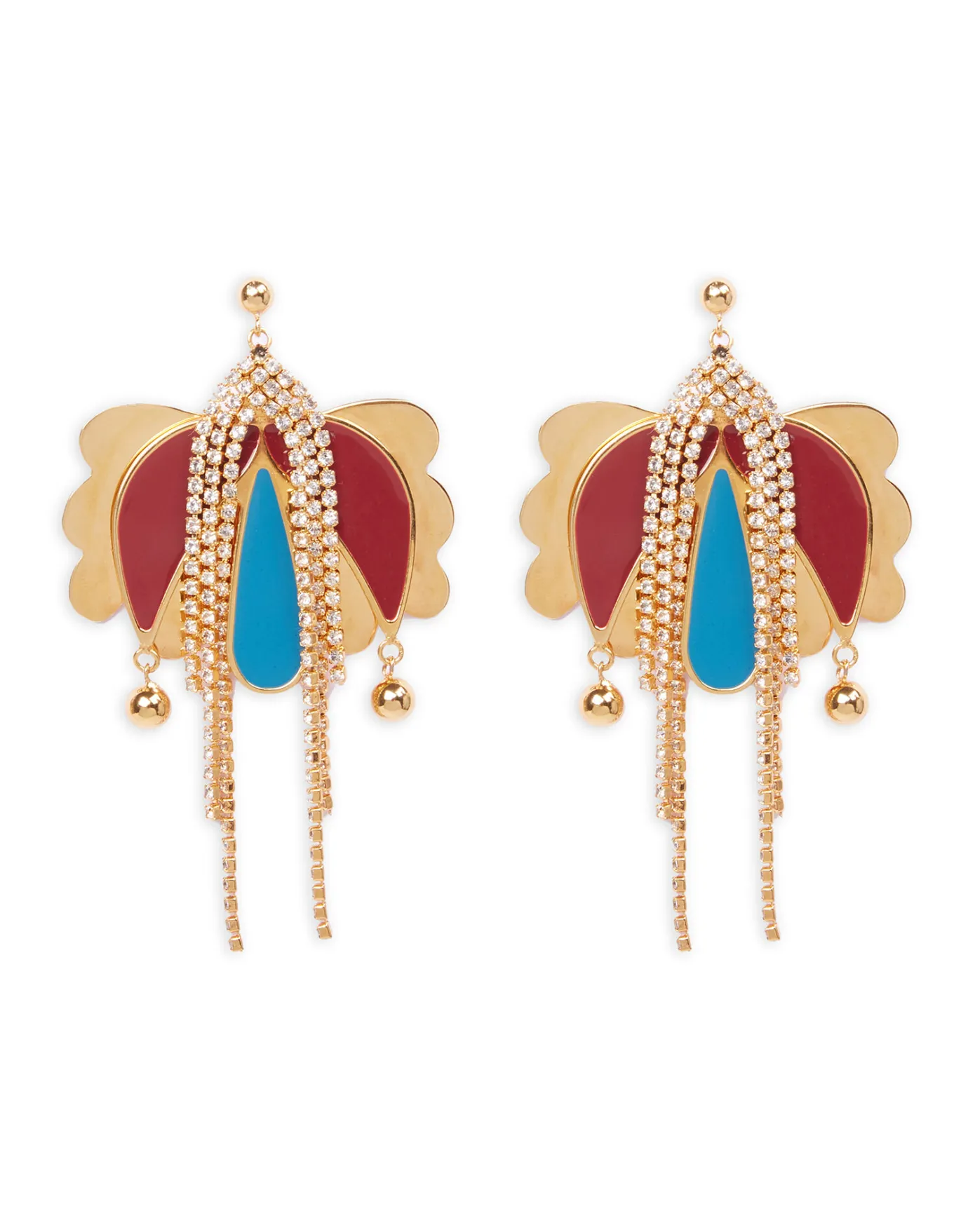 La DoubleJ Tulip EarringsOro Bordeaux in Bras | Bijoux | ACCESSORIES