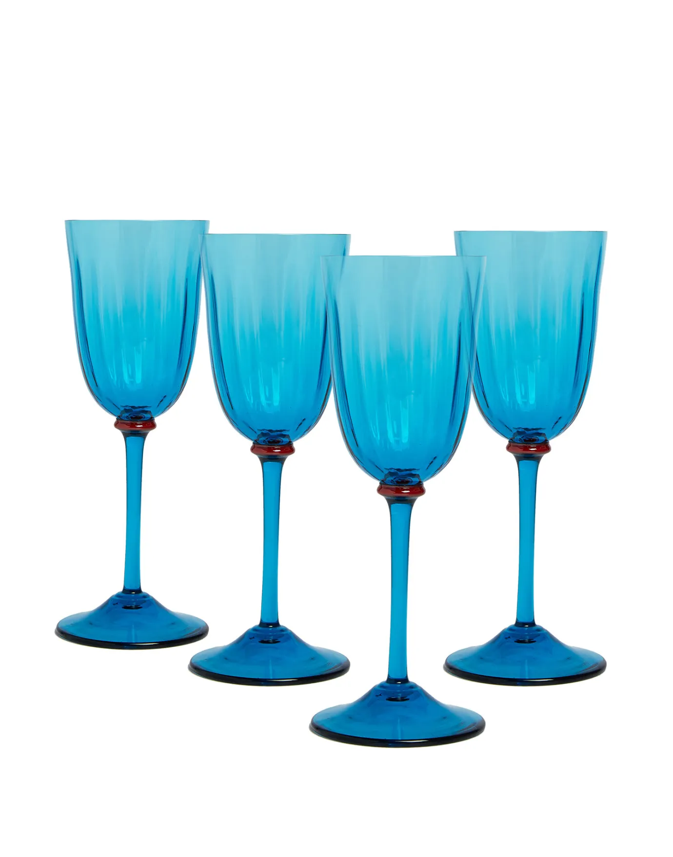 La DoubleJ Wine Glass Set of 4Azzuro in Murano Glass | Verres à Eau | Verres