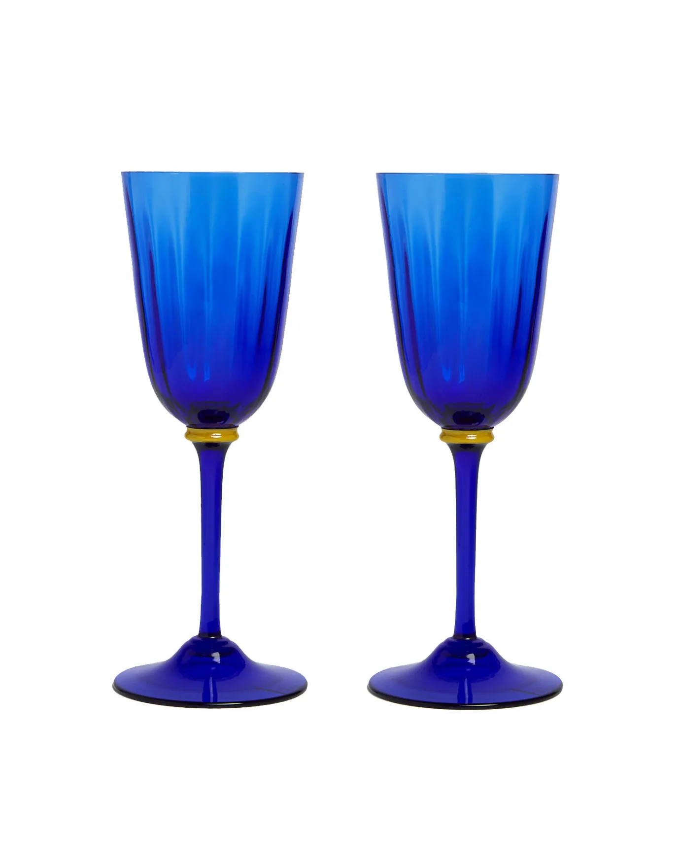 La DoubleJ Wine Glasses Set Of 2Blue in Murano Glass | Verres à Eau | Verres