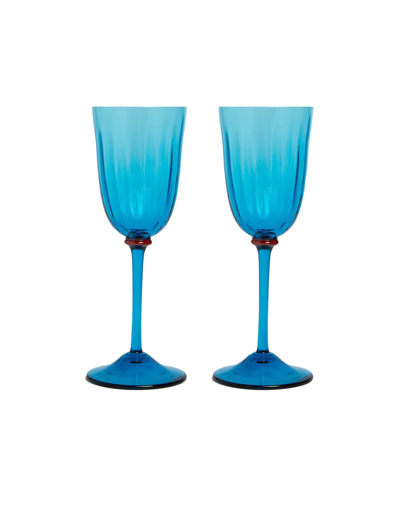 La DoubleJ Wine Glasses Set Of 2Turquoise in Murano Glass | Verres à Eau | Verres