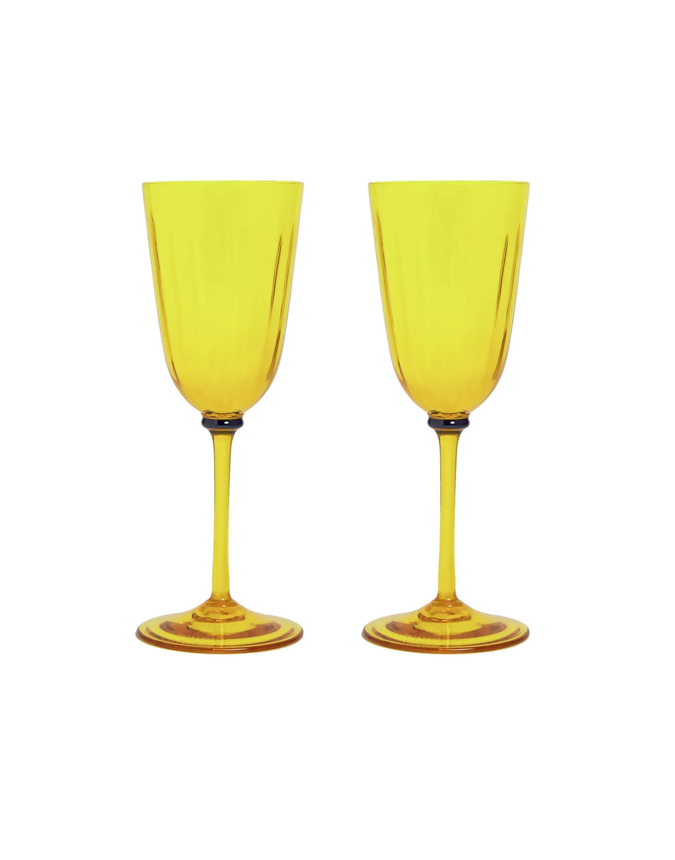 La DoubleJ Wine Glasses Set Of 2Yellow in Murano Glass | Verres à Eau | Verres